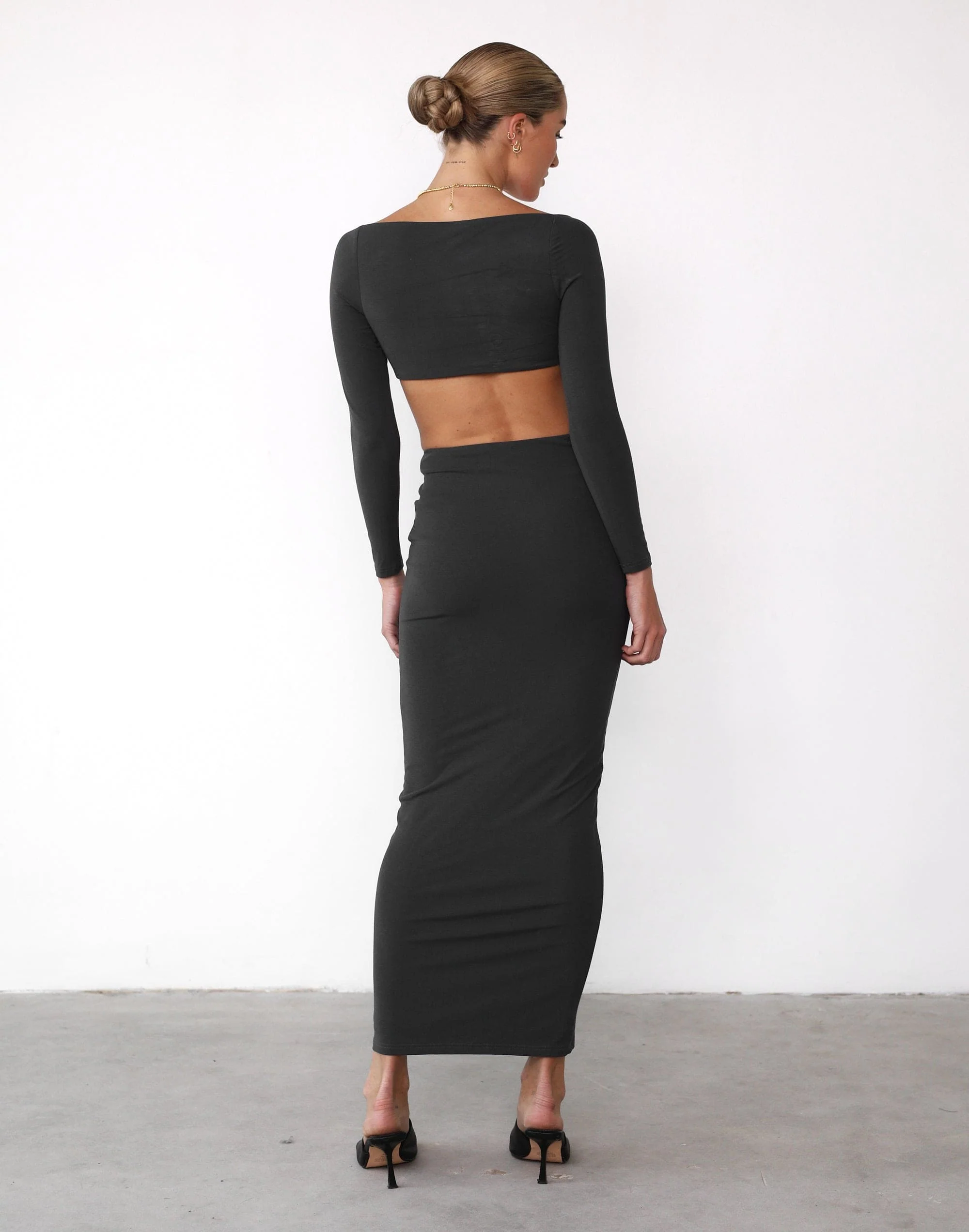 Broadway Crop Top (Charcoal) - Image 4