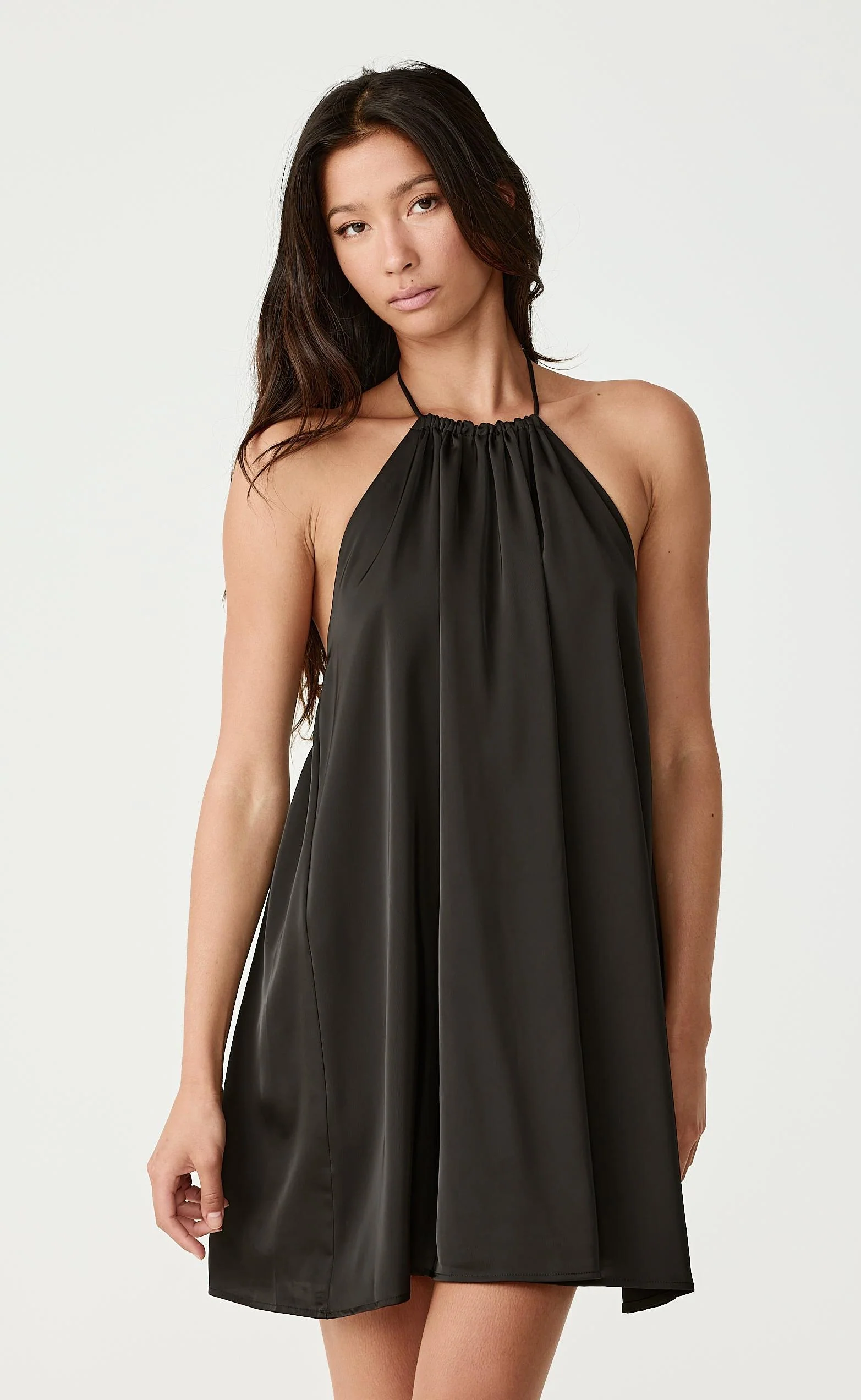 Brooklyn Mini Dress (Black) - Image 4