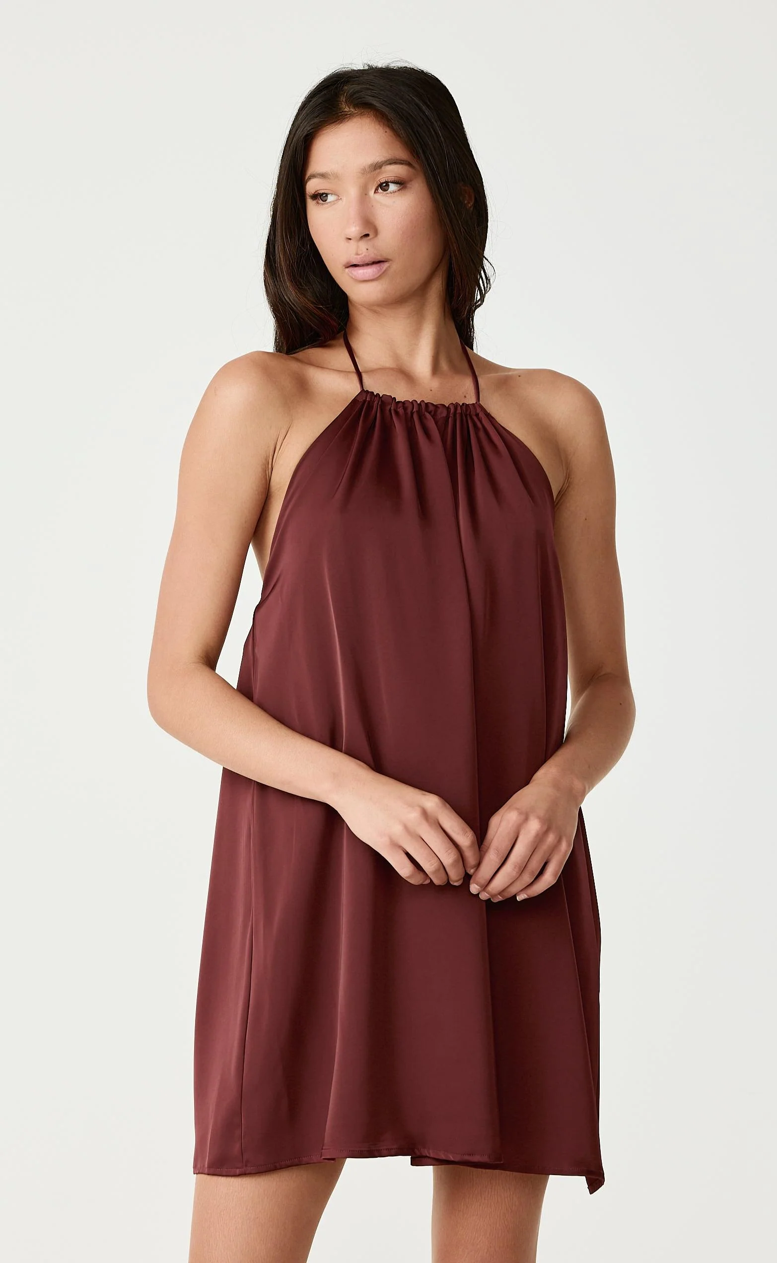 Brooklyn Mini Dress (Sangria) - Image 3