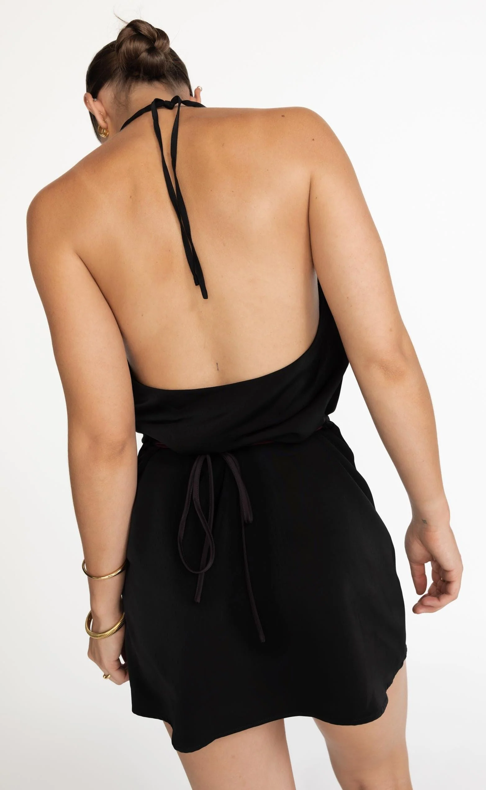 Cabaret Mini Dress (Black) - Image 8