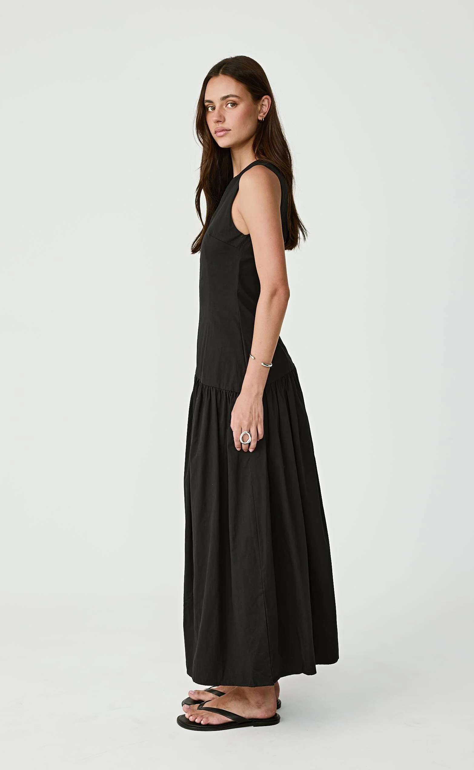 Caden Maxi Dress (Black) - Image 3