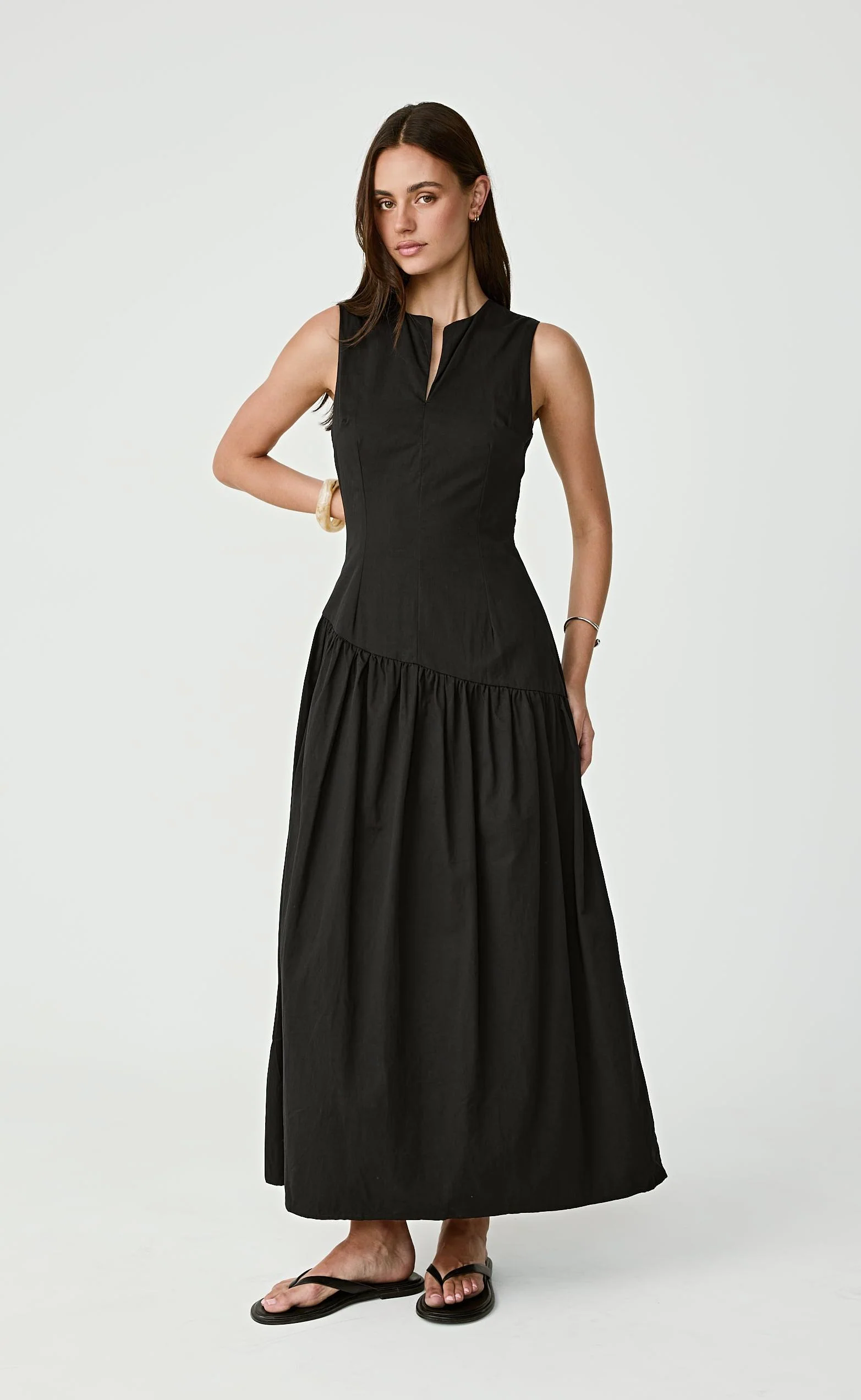 Caden Maxi Dress (Black) - Image 6