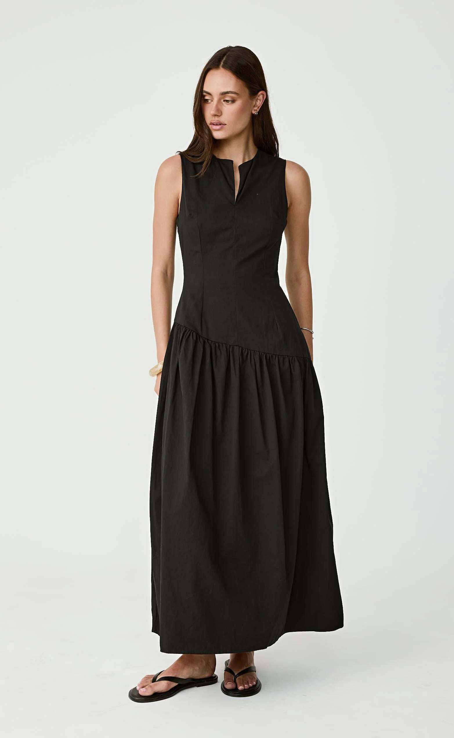 Caden Maxi Dress (Black) - Image 7