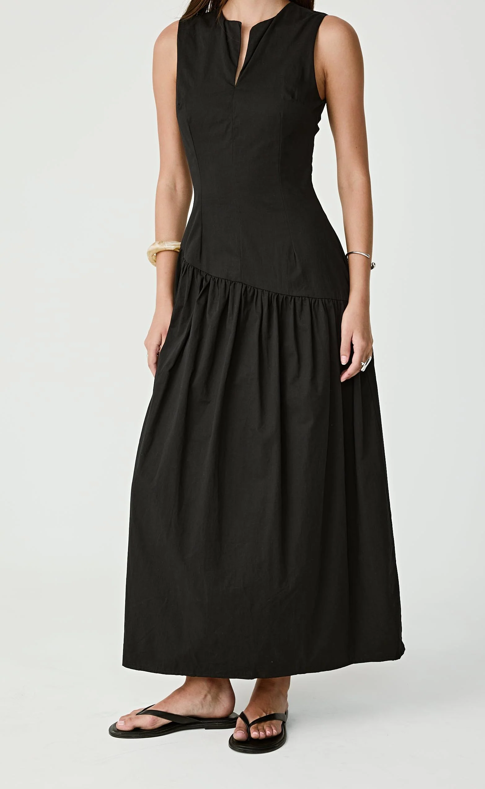 Caden Maxi Dress (Black) - Image 8