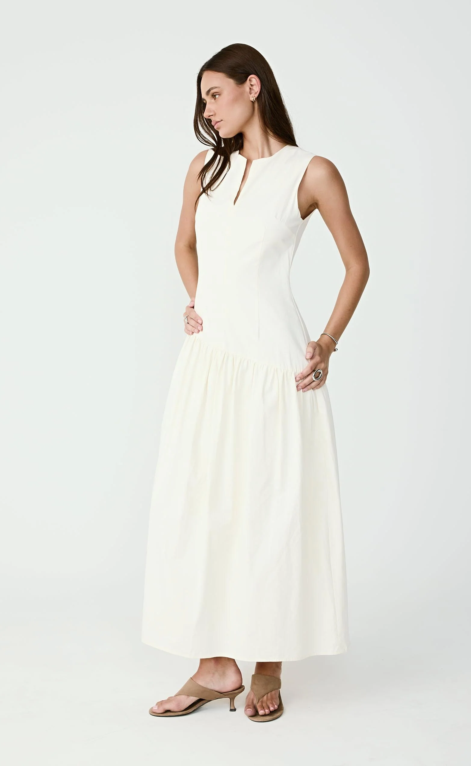 Caden Maxi Dress (Cream) - Image 2