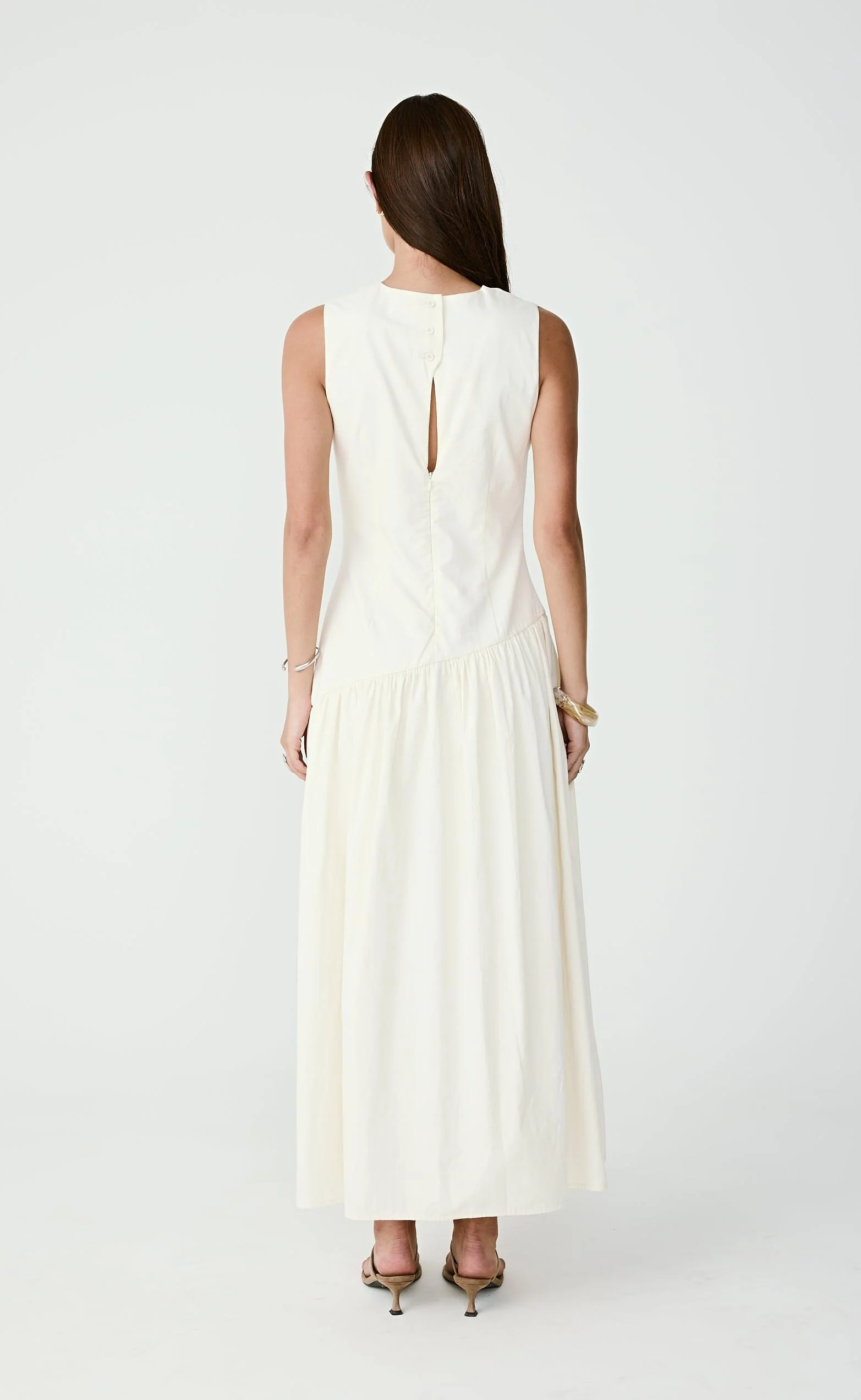 Caden Maxi Dress (Cream) - Image 3