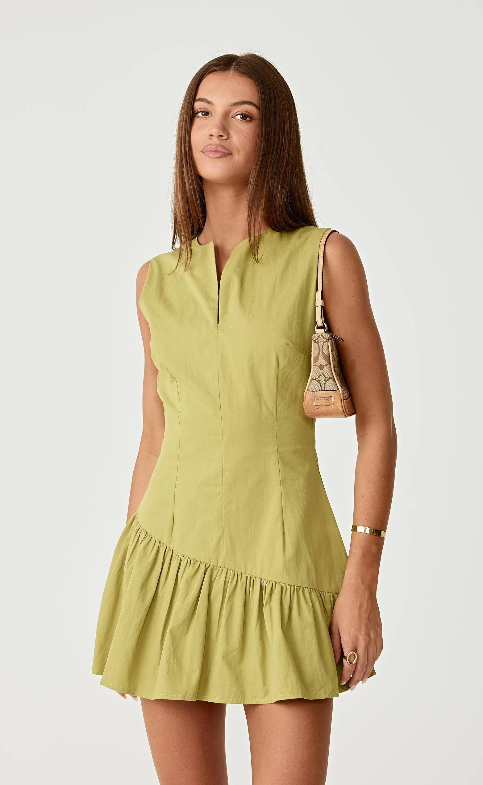 Caden Mini Dress (Pear) - Image 3