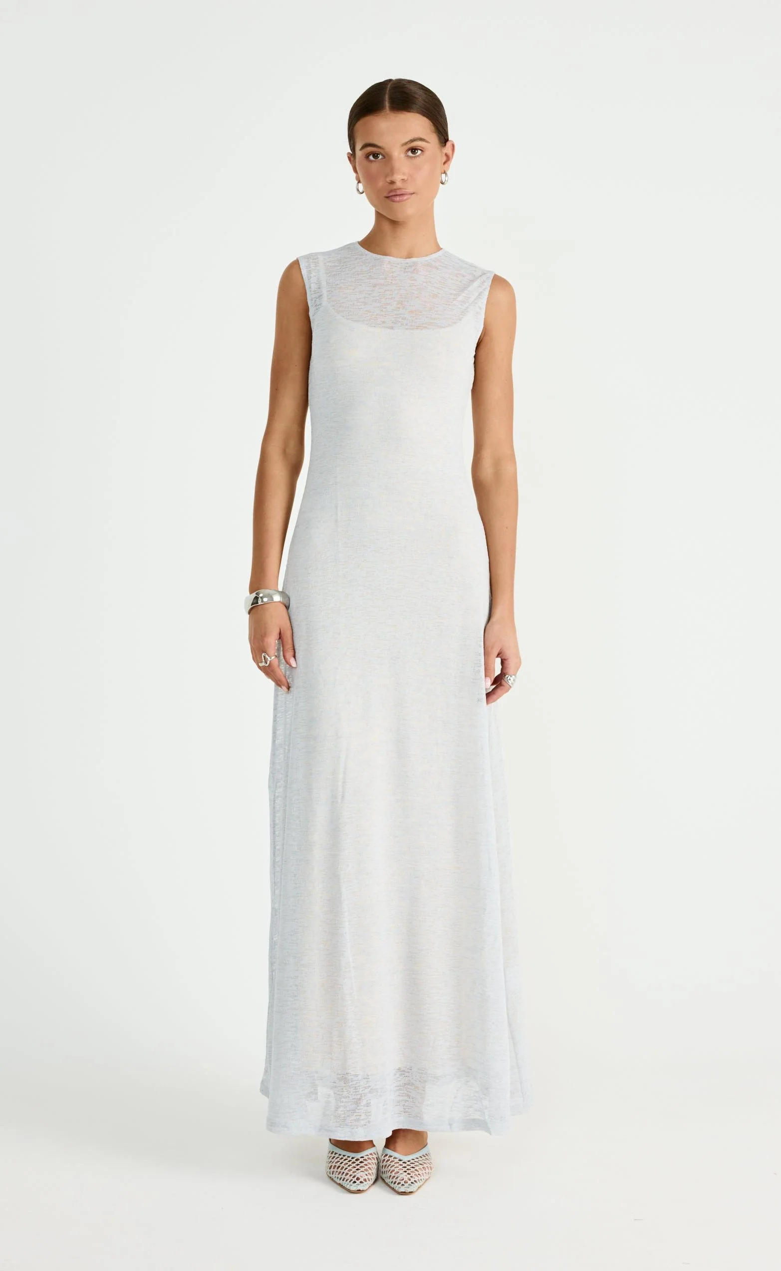 Camdyn Maxi Dress (Stone Blue) - Image 2