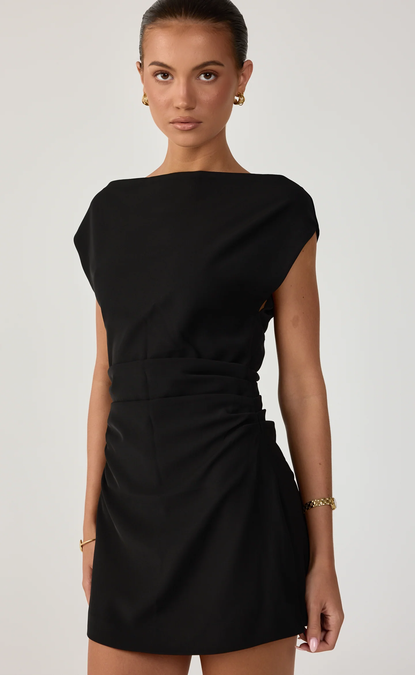 Canyon Mini Dress (Black) - Image 7