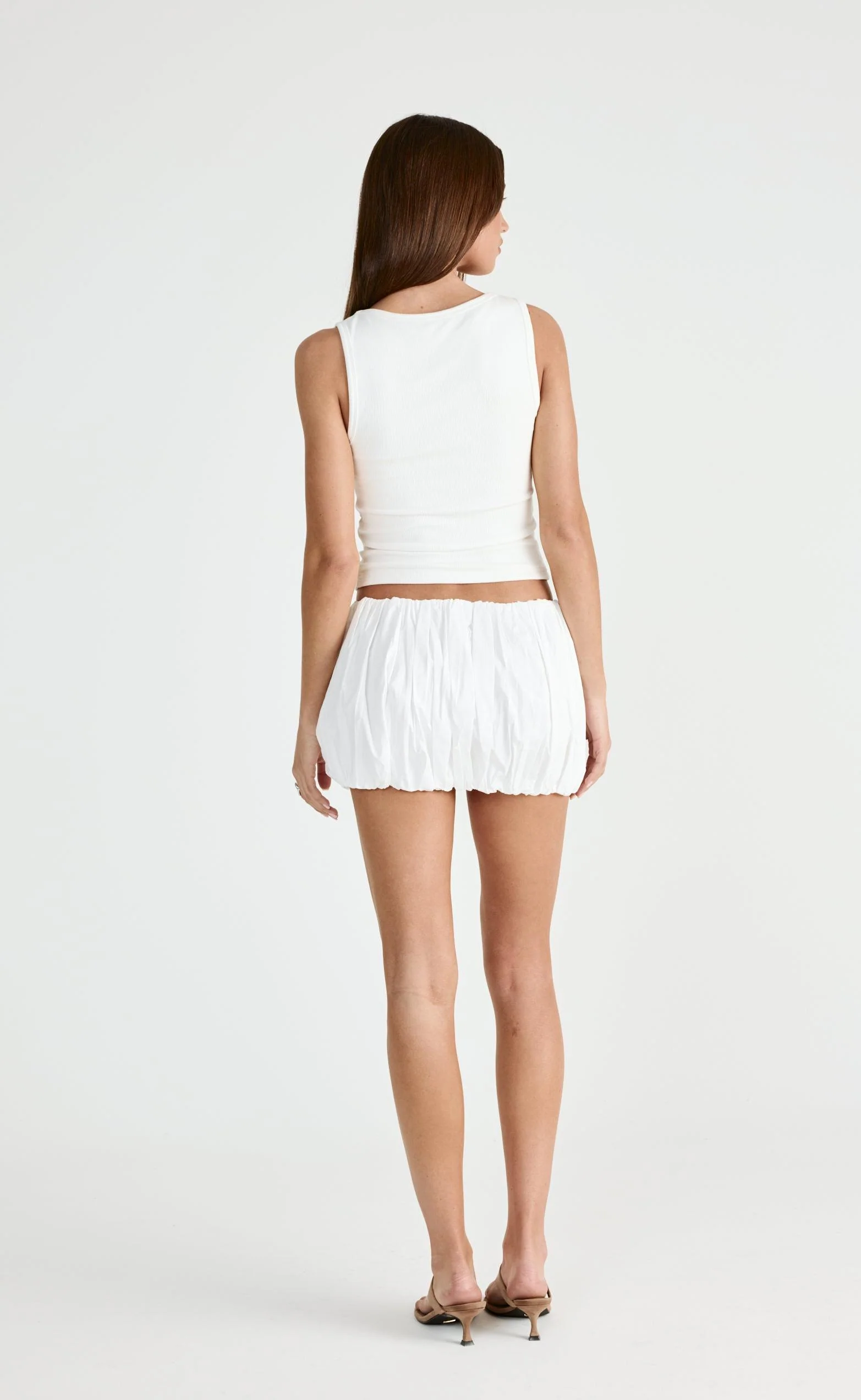 Carousel Micro Skirt (Off White) - Image 2