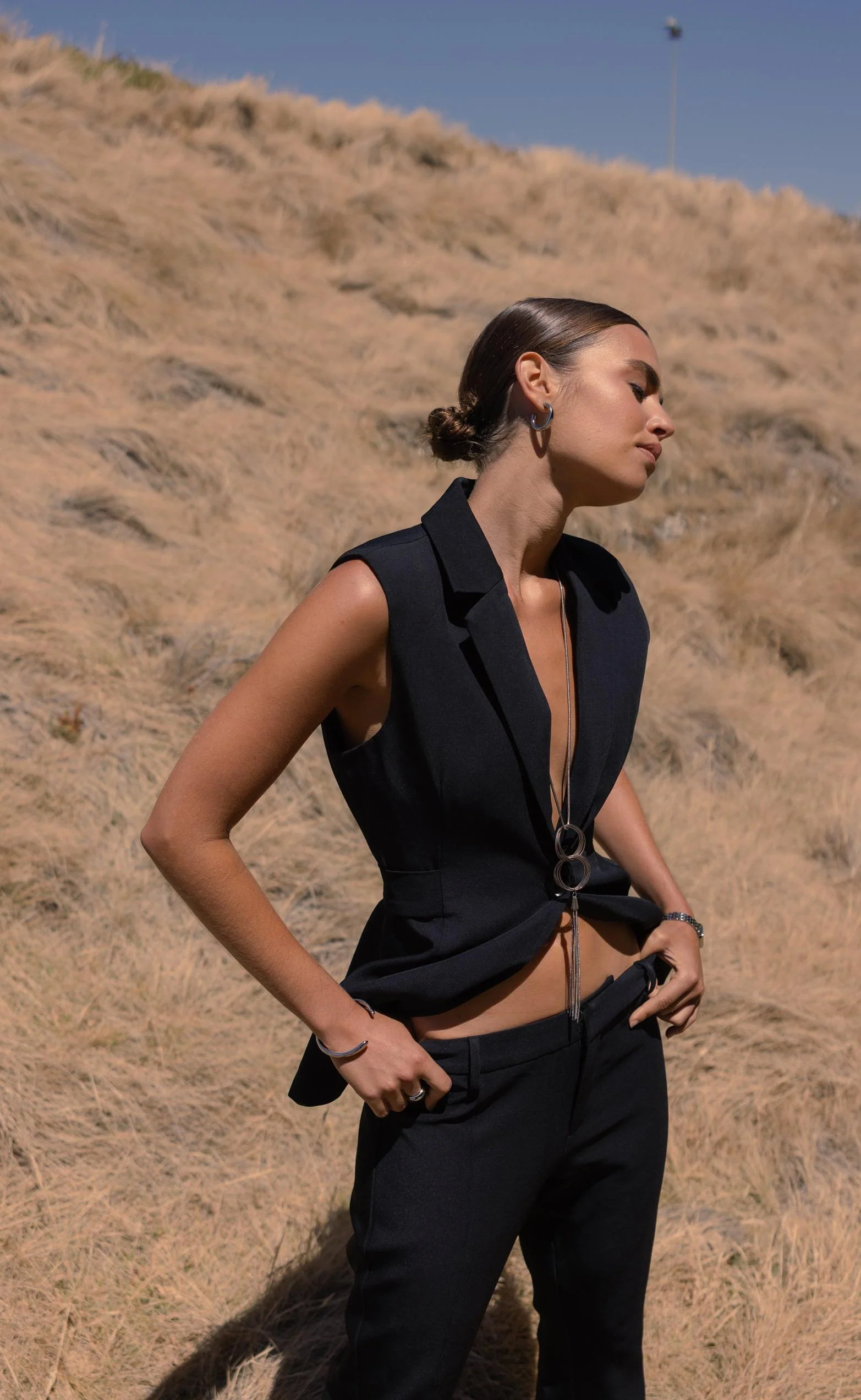 Cascade Blazer Vest (Black) - Image 3