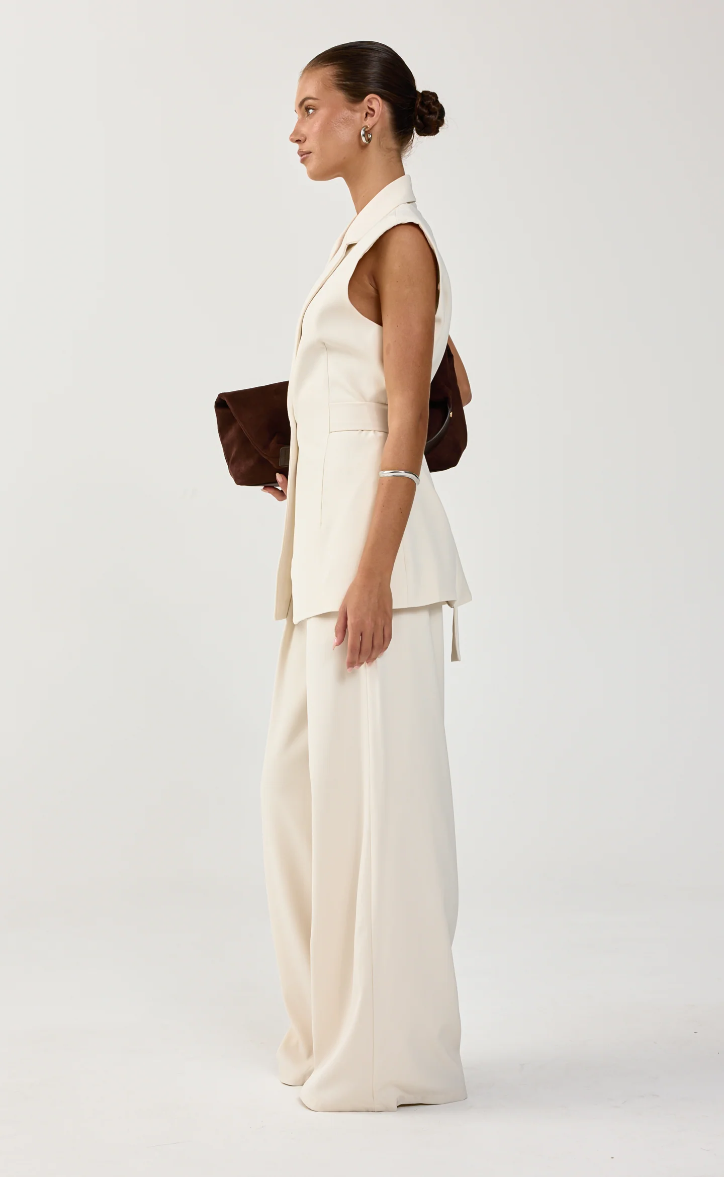 Cascade Blazer Vest (Oat) - Image 3