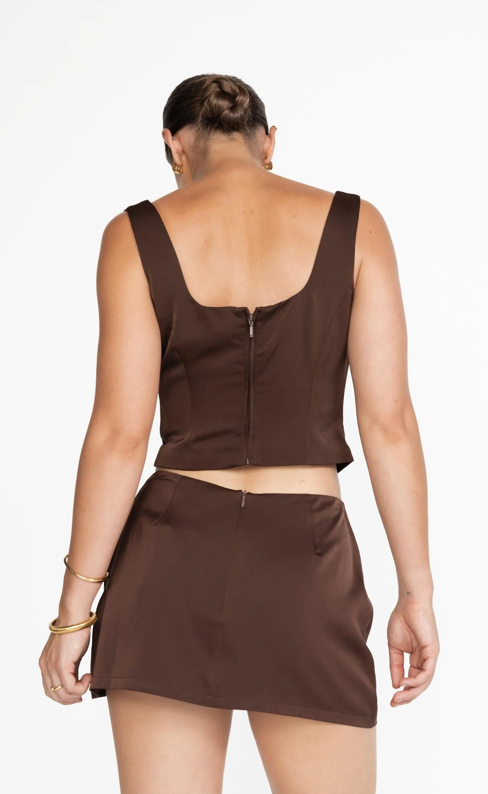 Cascades Mini Skirt (Cocoa) - Image 6