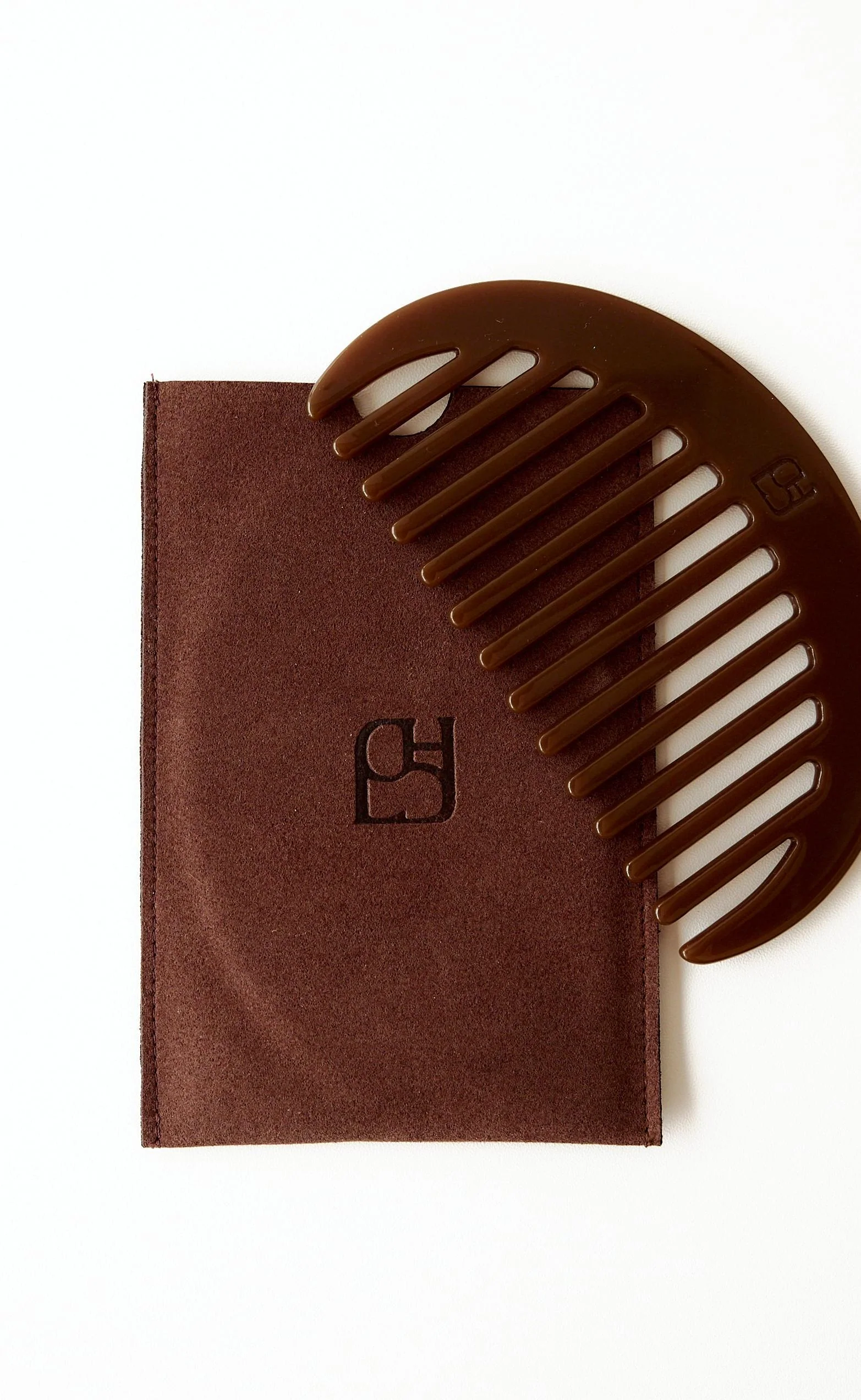 Charcoal Hair Comb (Chocolate) - Image 4