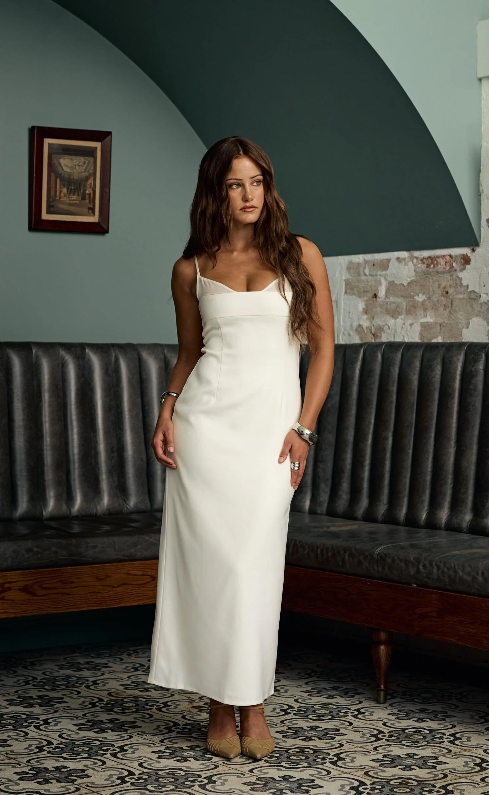 Charmed Midi Dress (Cream) - Image 5