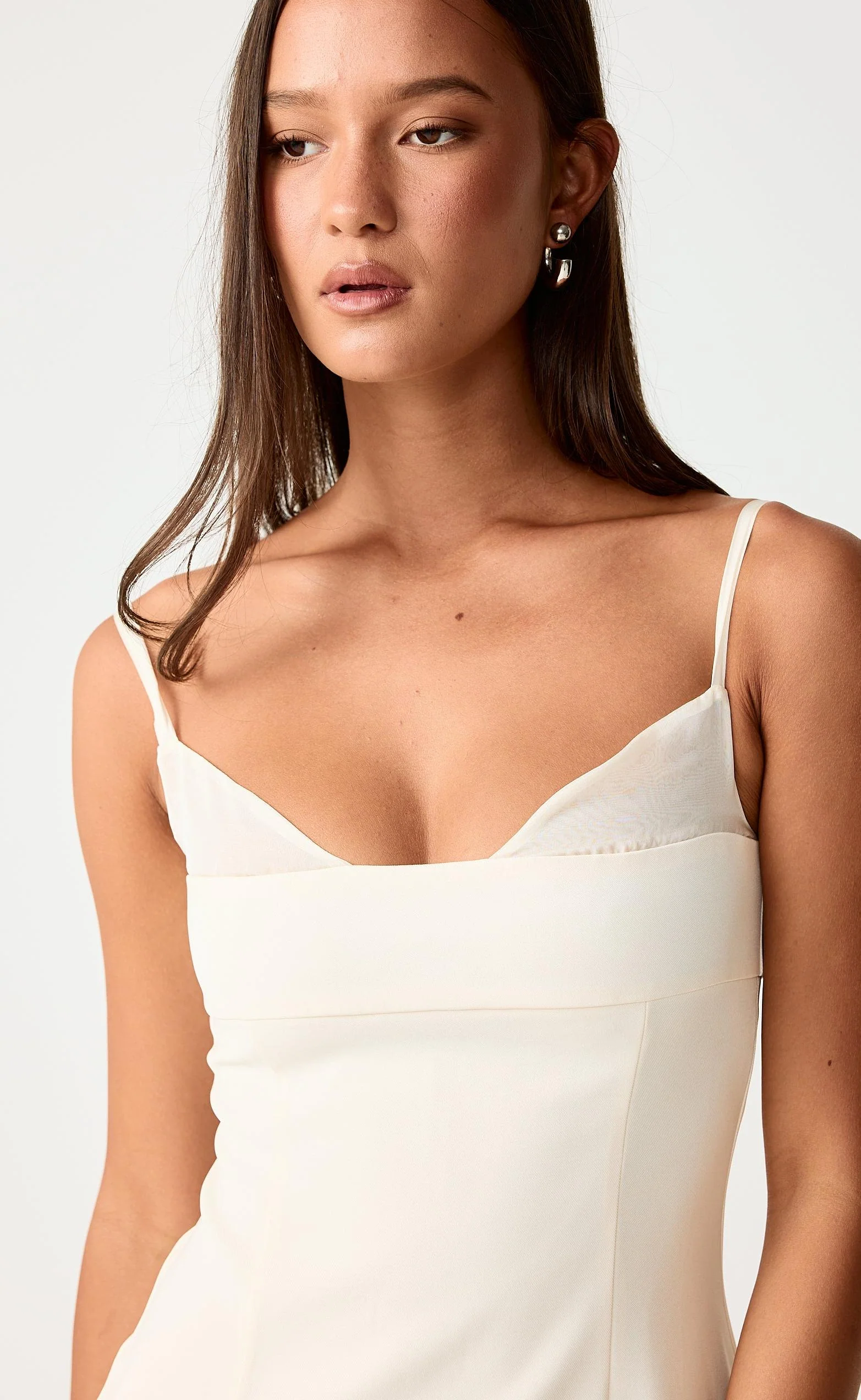 Charmed Mini Dress (Cream) - Image 3