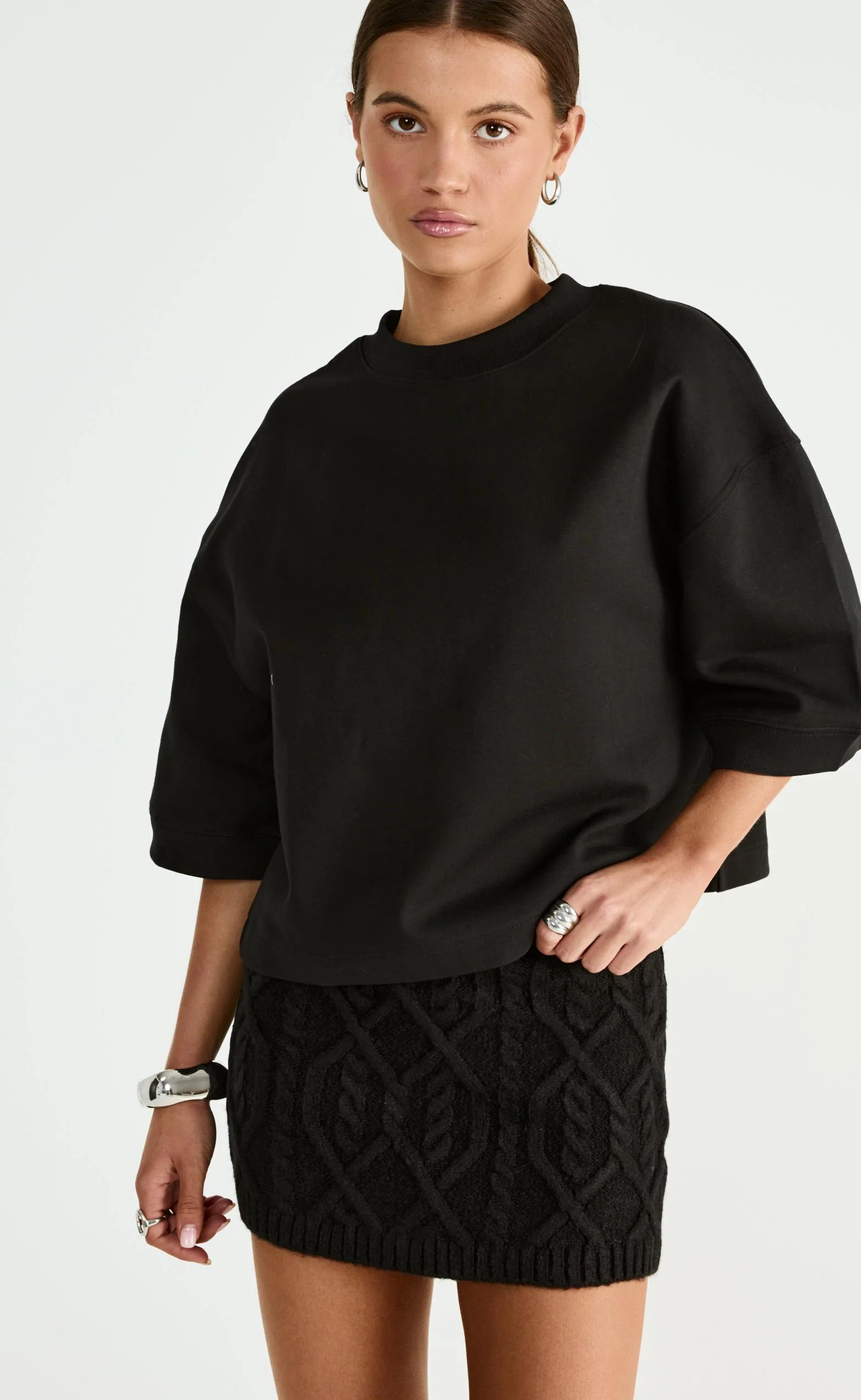 Chloe Mini Skirt (Black) - Image 3