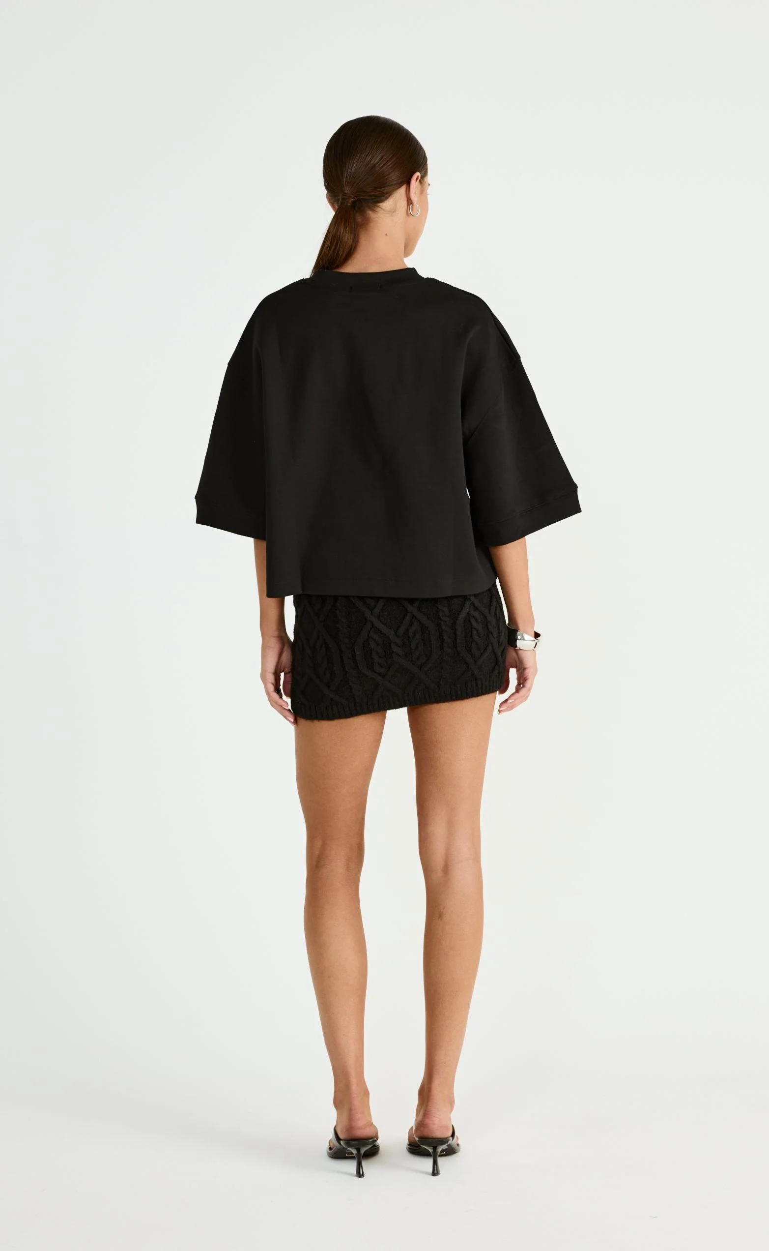 Chloe Mini Skirt (Black) - Image 4