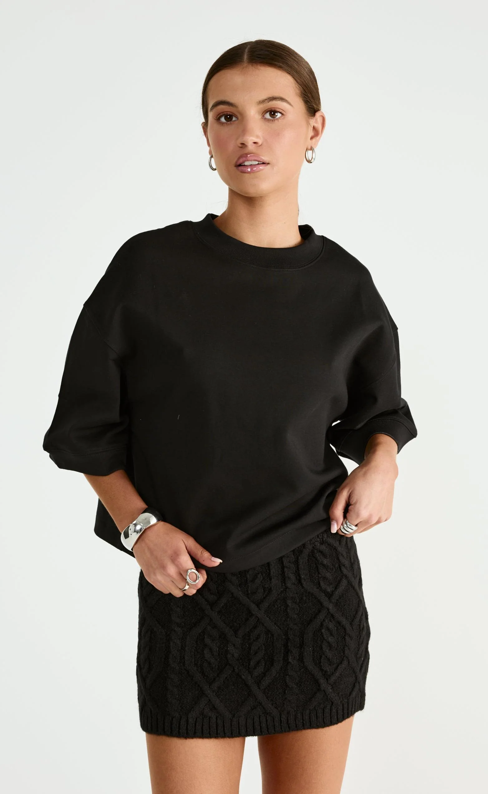 Chloe Mini Skirt (Black) - Image 6