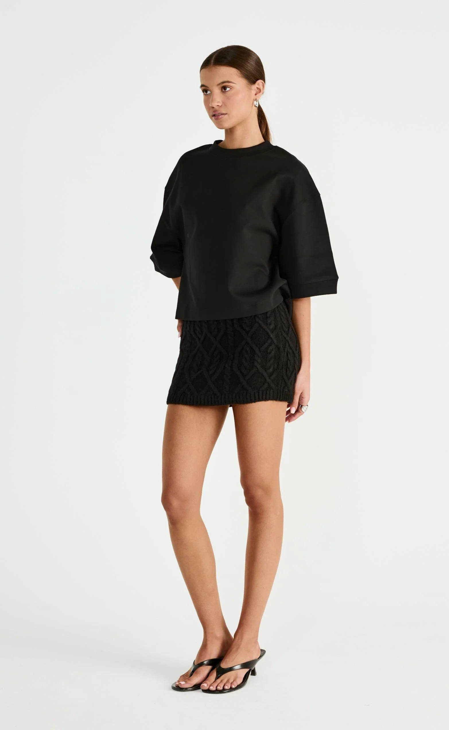 Chloe Mini Skirt (Black) - Image 7