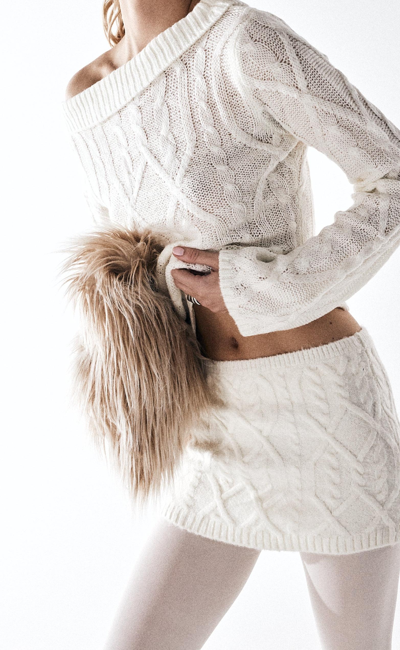 Chloe Mini Skirt (Off White) - Image 5