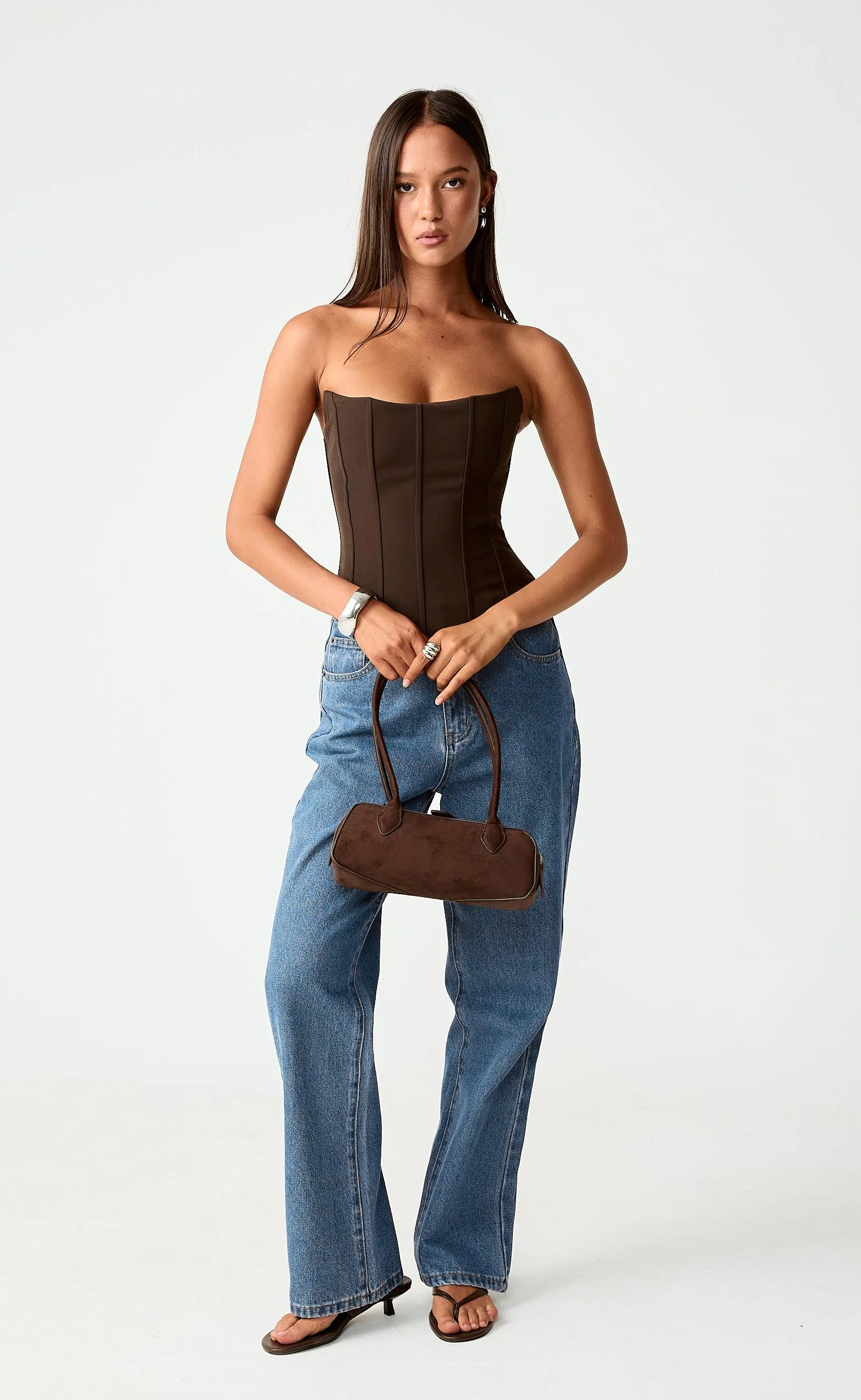 City Lights Corset (Chocolate) - Image 3