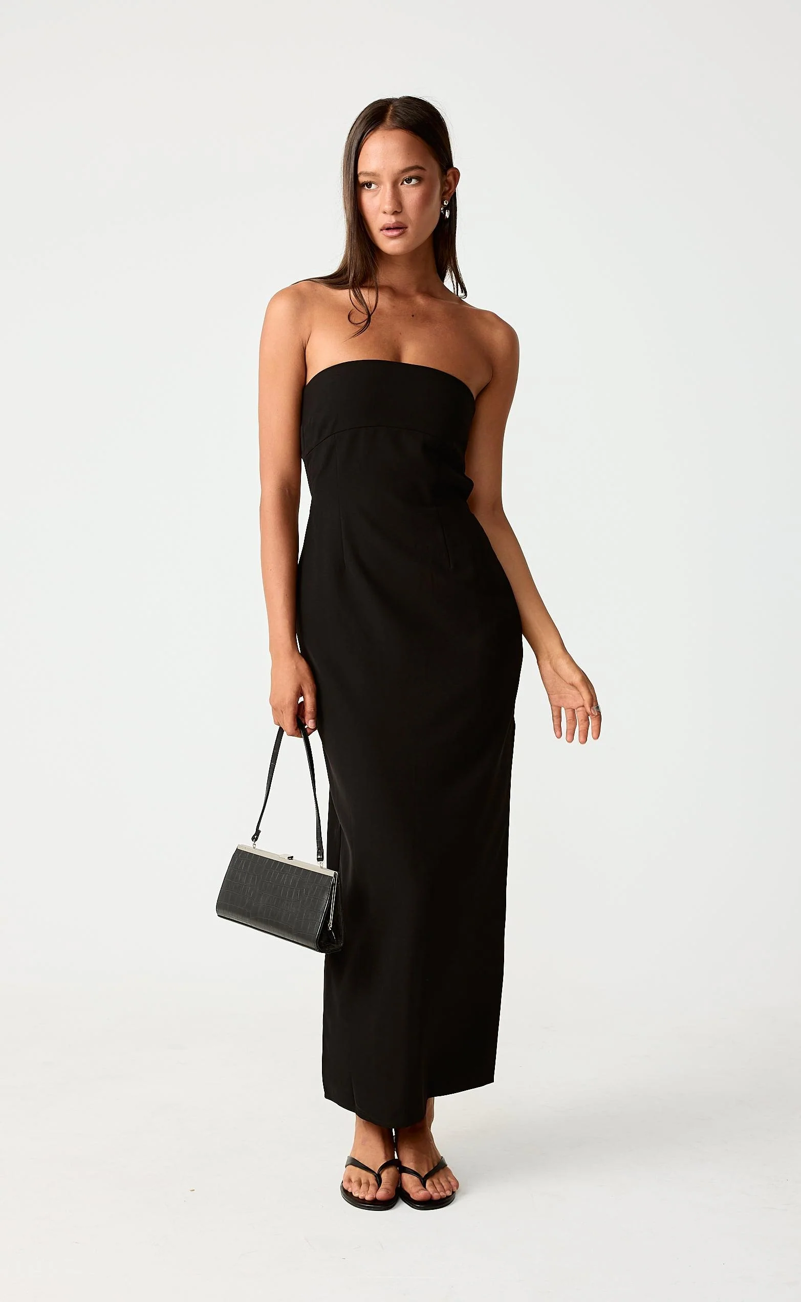 Cityscape Maxi Dress (Black) - Image 6