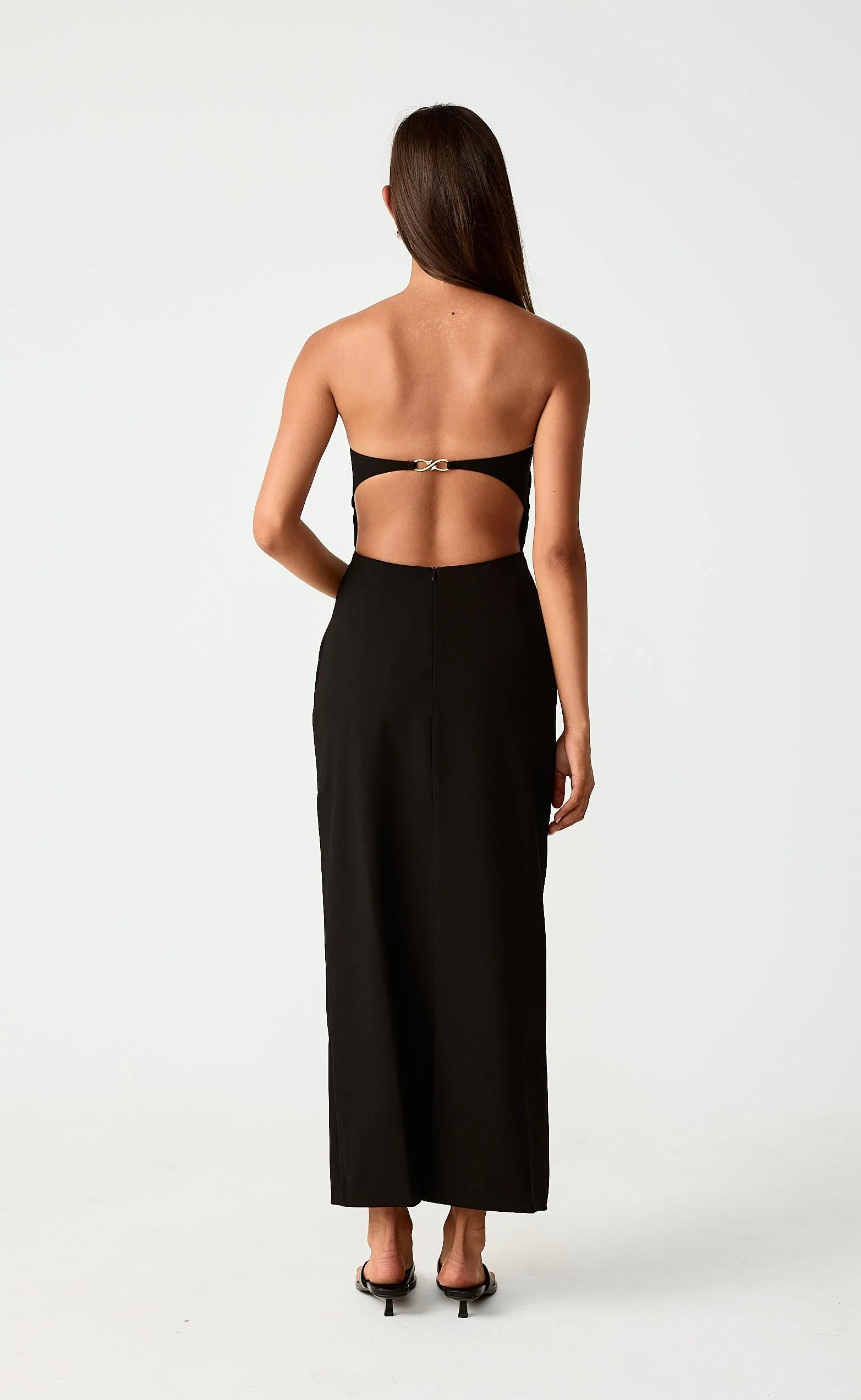 Cityscape Maxi Dress (Black) - Image 7