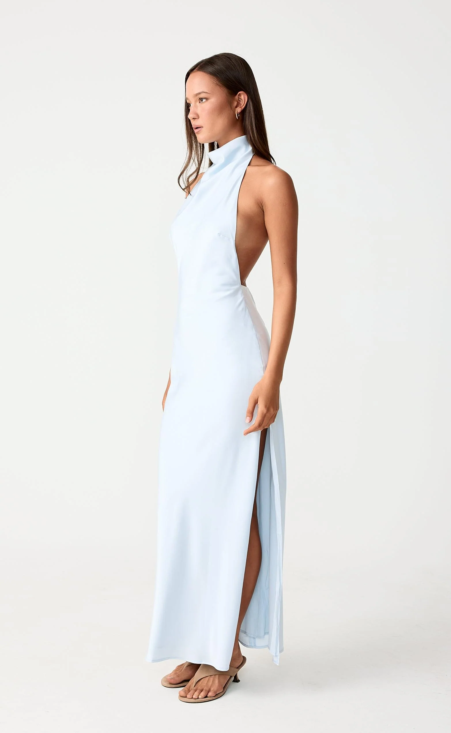Clara Maxi Dress (Ice Blue) - Image 3