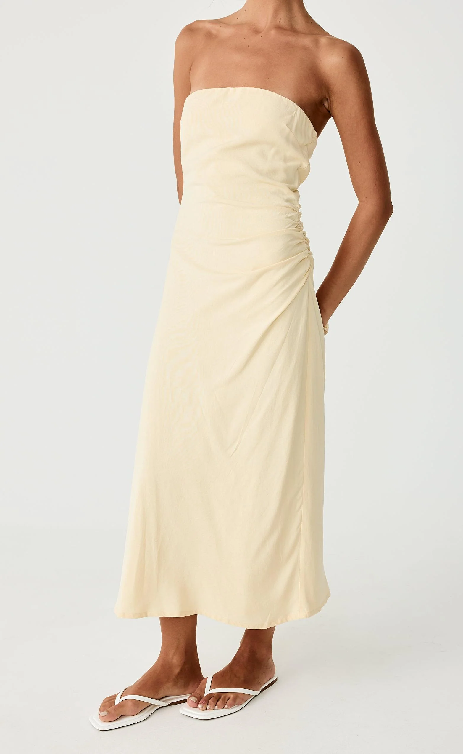 Coastal Midi Dress (Lemon) - Image 3