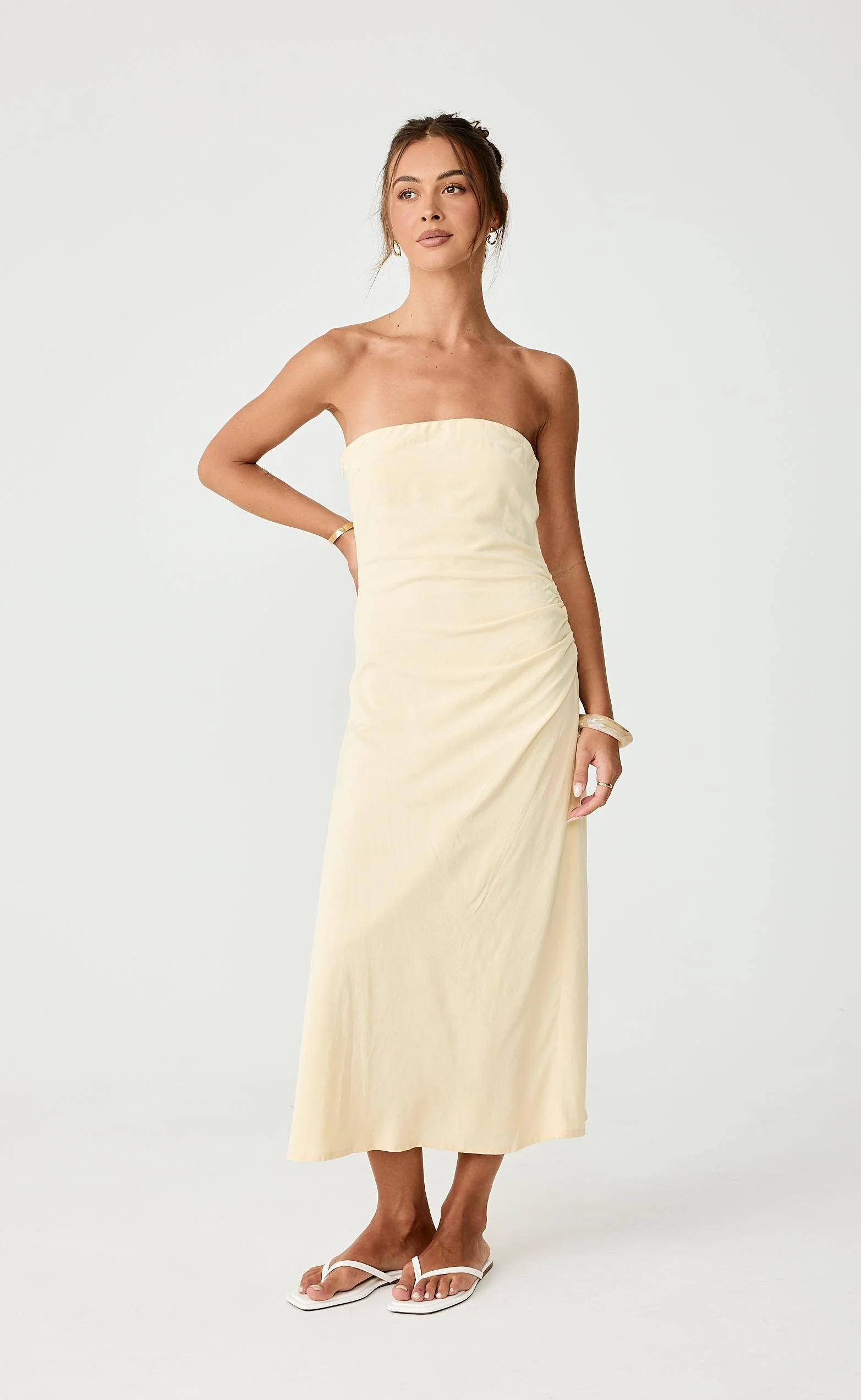 Coastal Midi Dress (Lemon) - Image 5