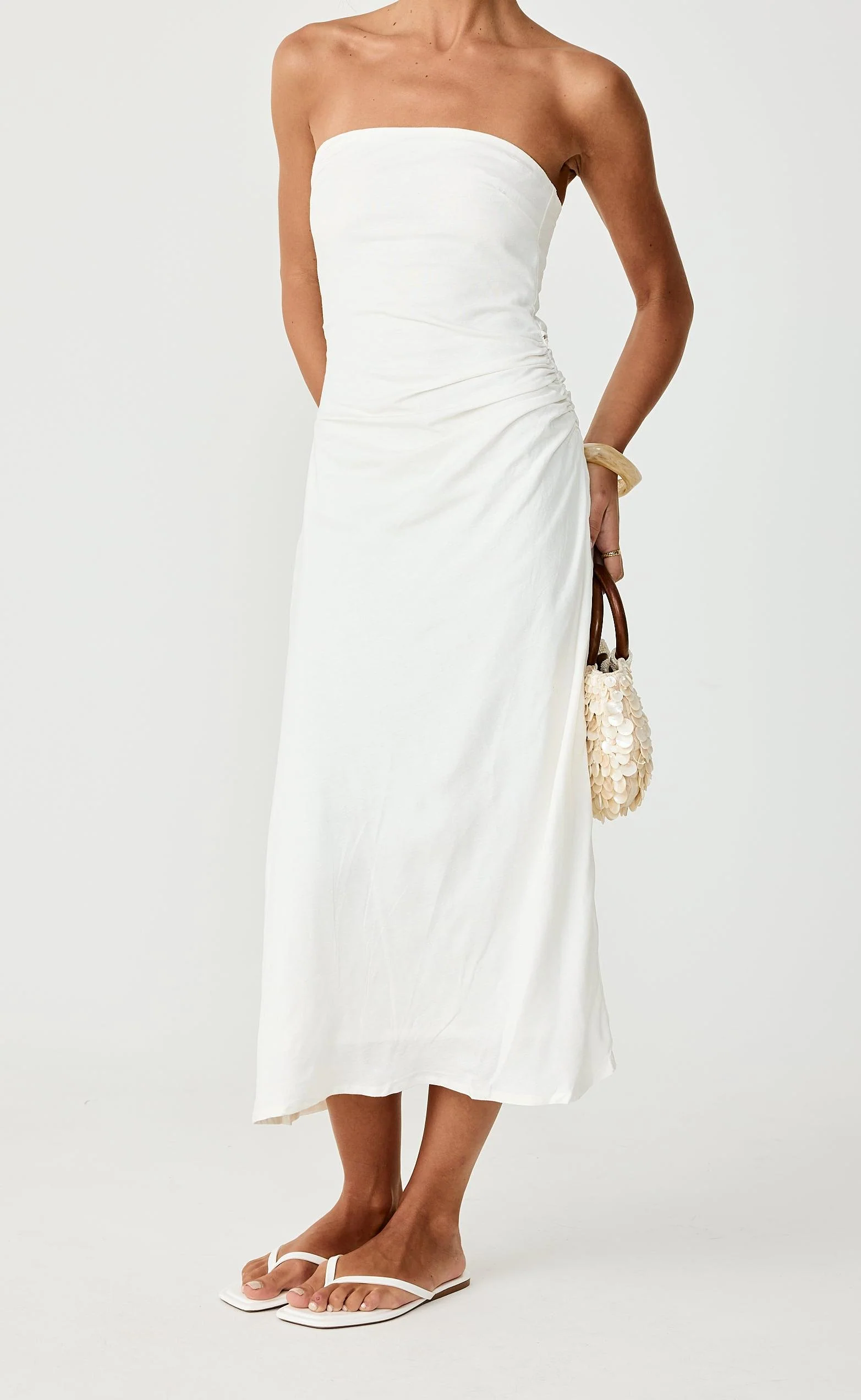 Coastal Midi Dress (Off White) - Image 3