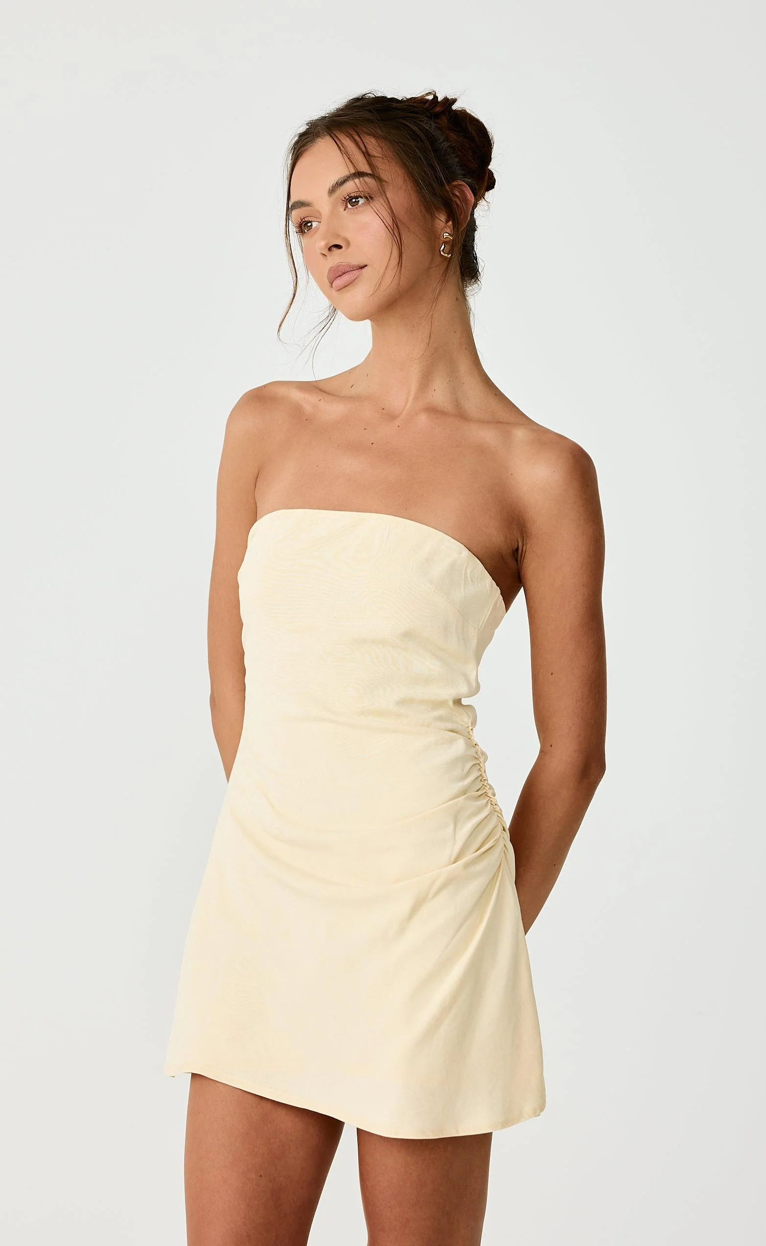 Coastal Mini Dress (Lemon) - Image 2