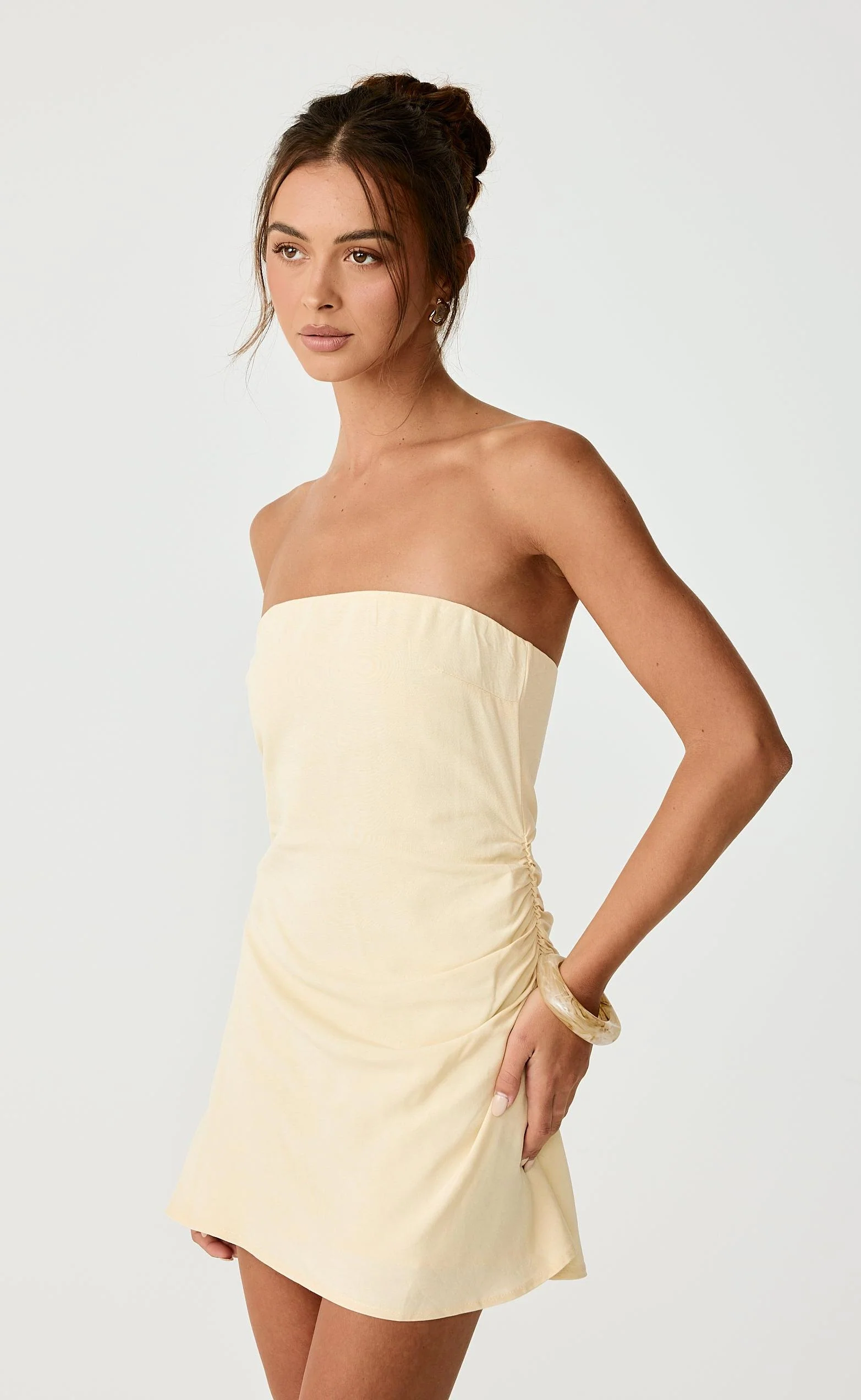 Coastal Mini Dress (Lemon) - Image 6