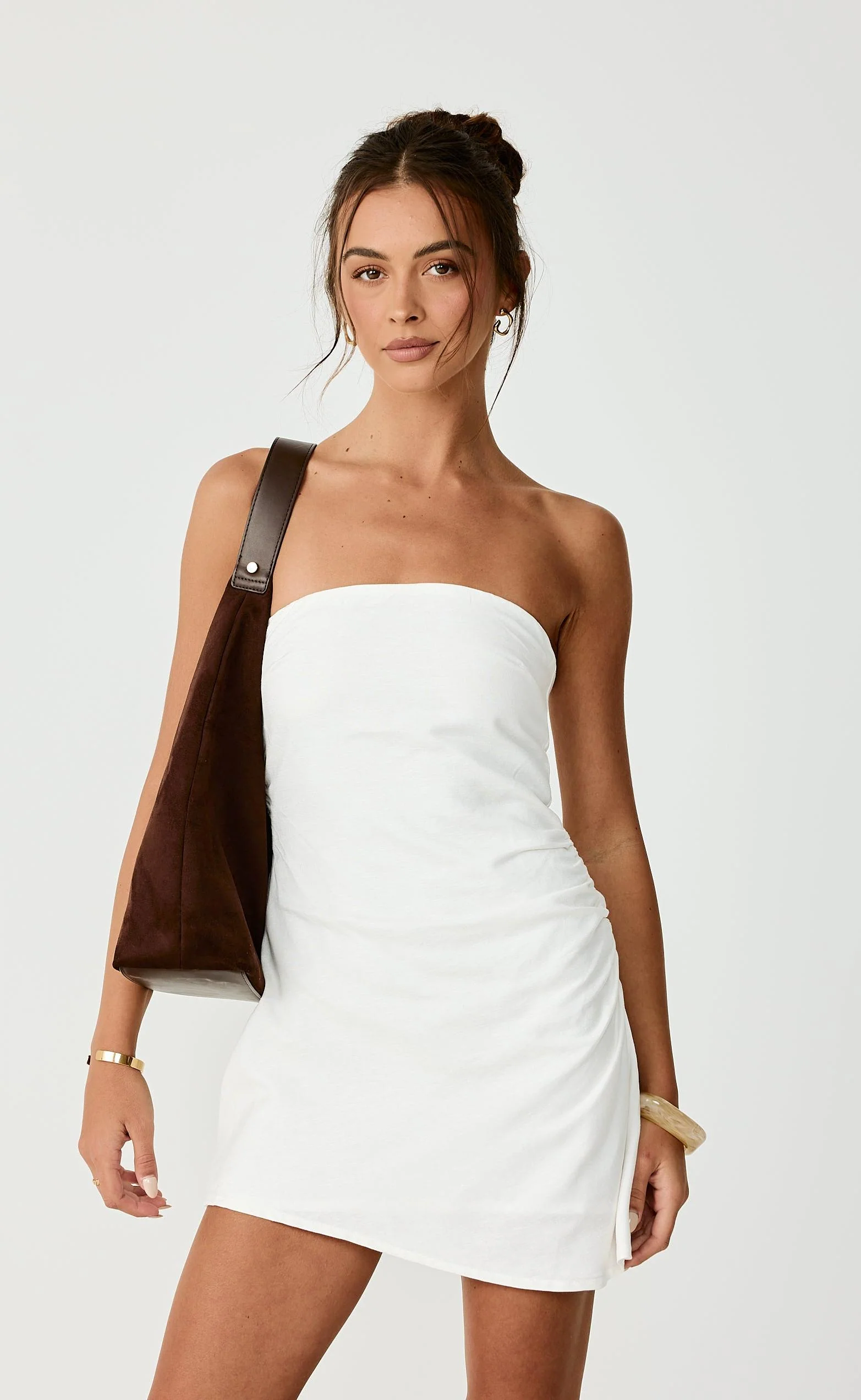 Coastal Mini Dress (Off White) - Image 3