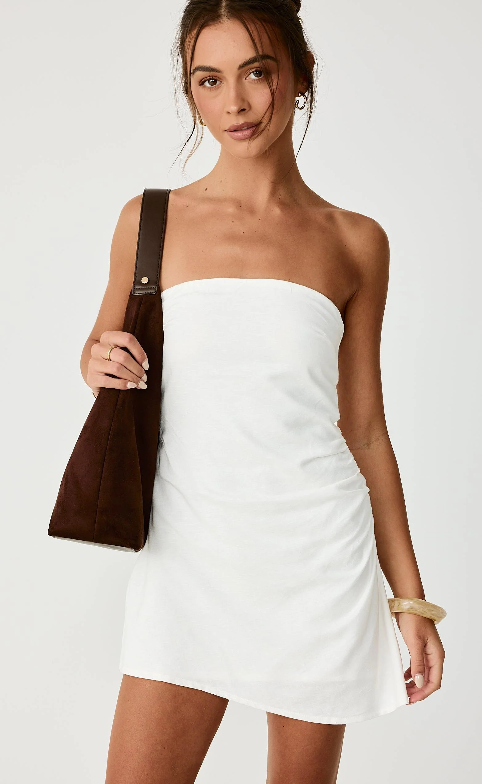 Coastal Mini Dress (Off White) - Image 6