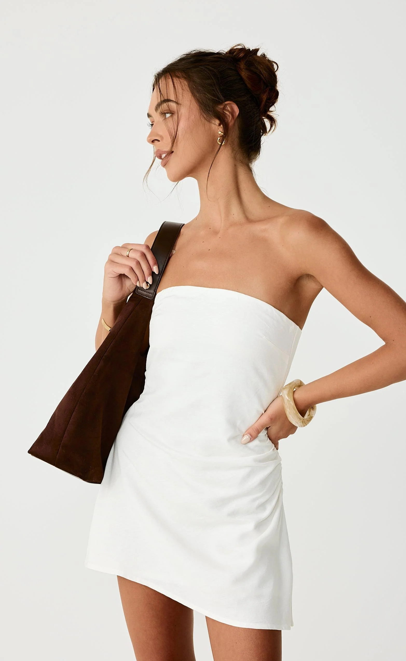 Coastal Mini Dress (Off White) - Image 7