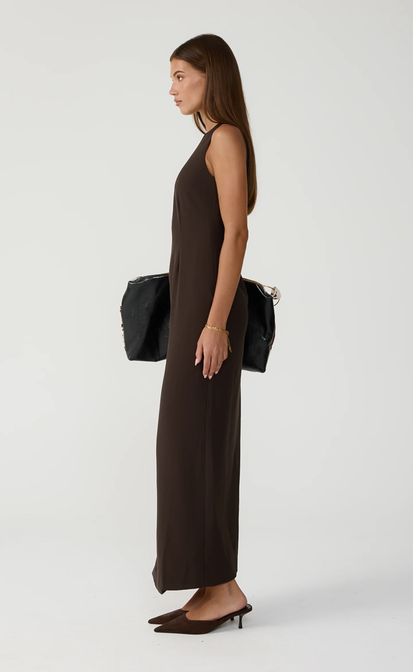 Connor Maxi Dress (Chocolate) - Image 4