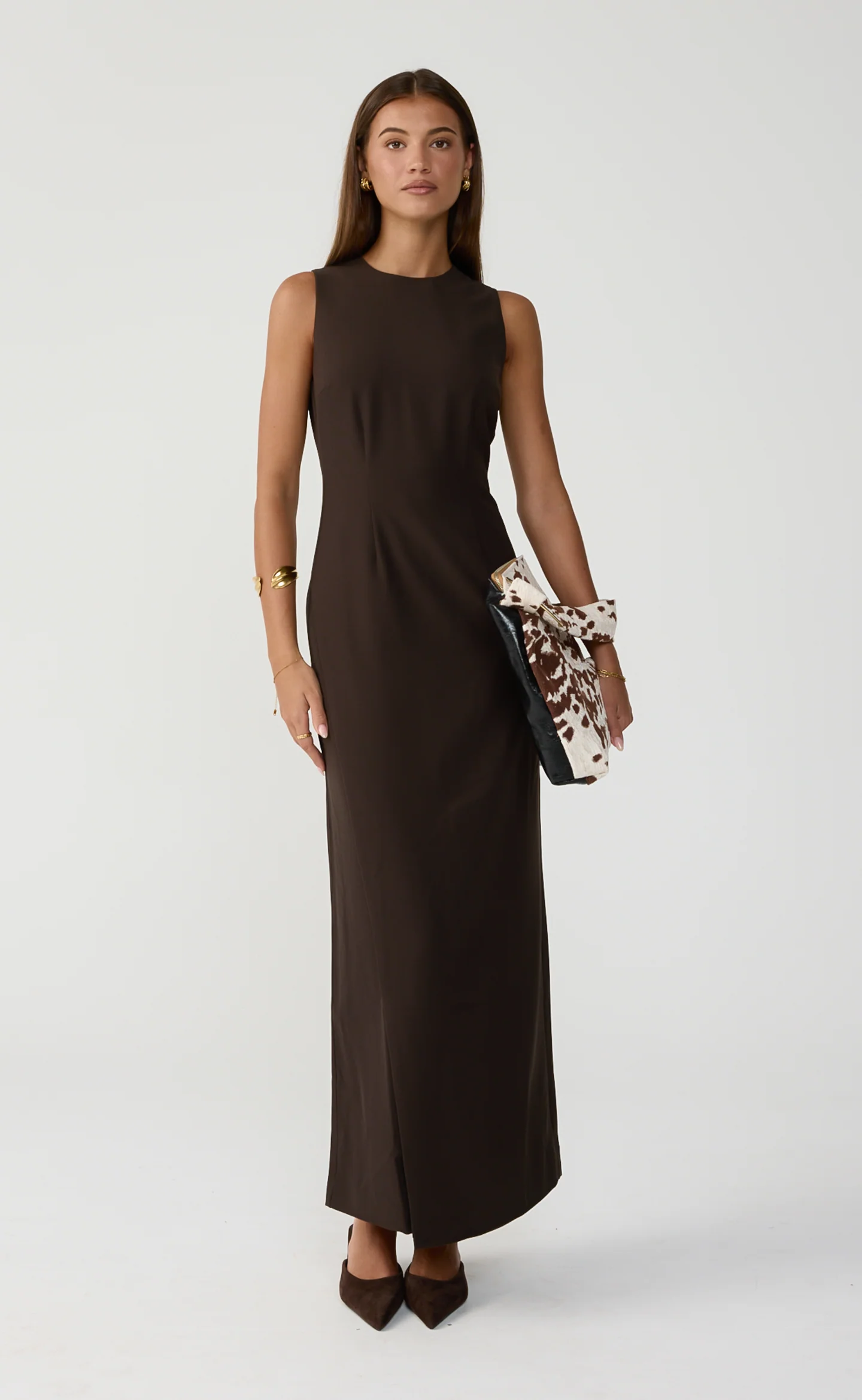 Connor Maxi Dress (Chocolate) - Image 7