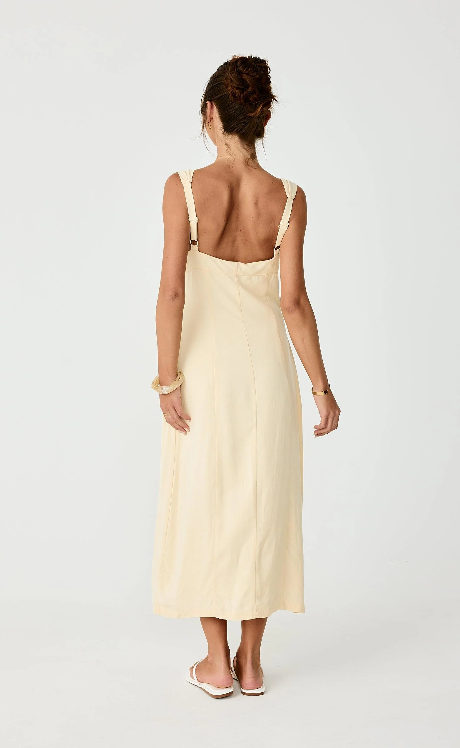 Conway Midi Dress (Lemon) - Image 4