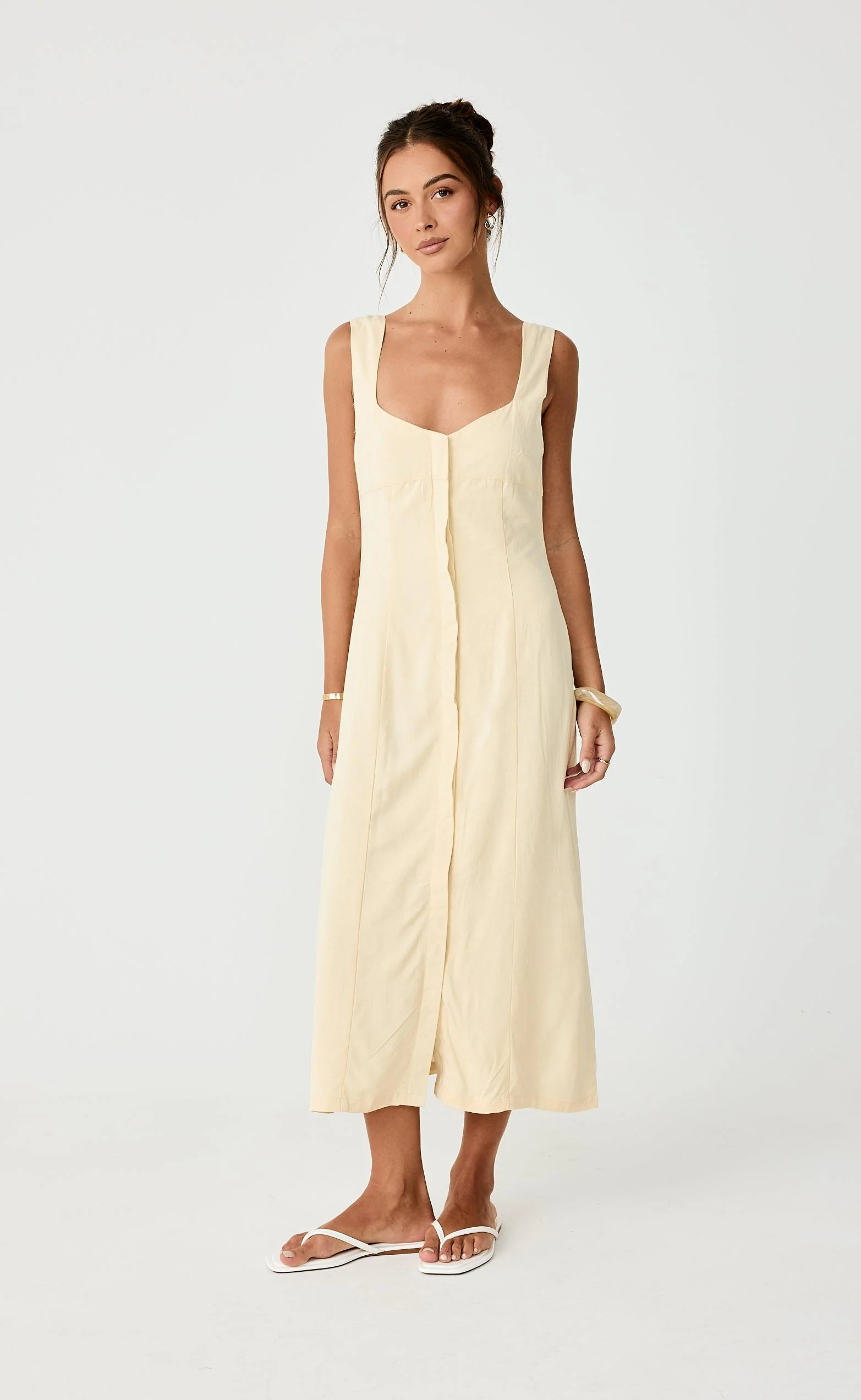 Conway Midi Dress (Lemon) - Image 5