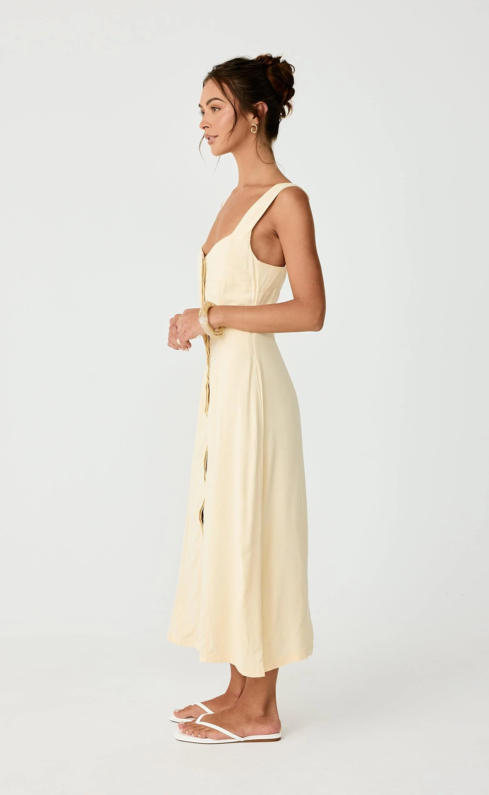 Conway Midi Dress (Lemon) - Image 7