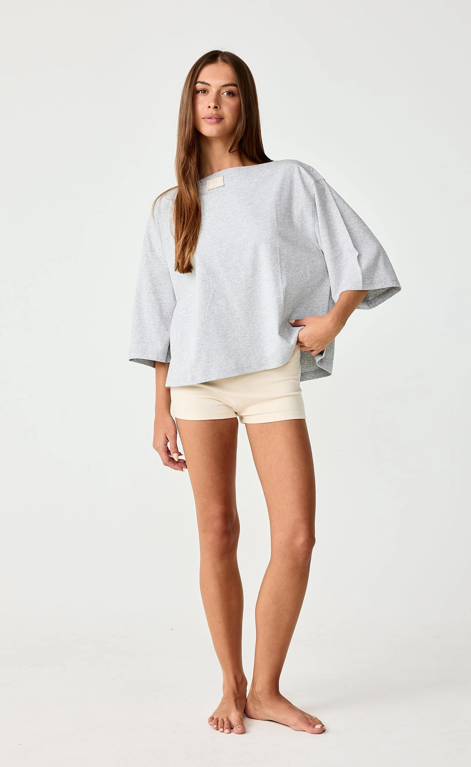 Cora Top (Grey Marle) - Image 6