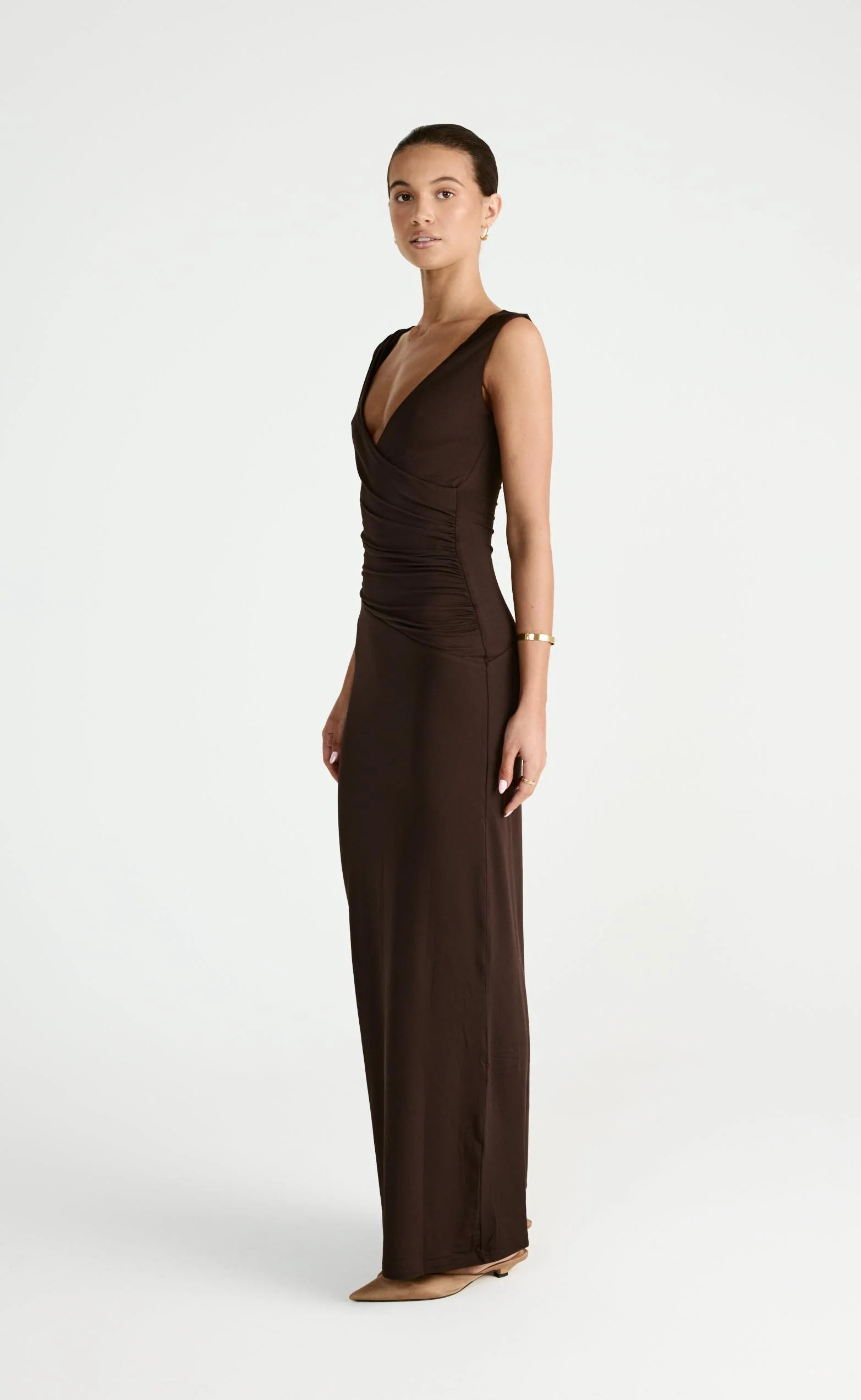 Cory Maxi Dress (Chocolate) - Image 6