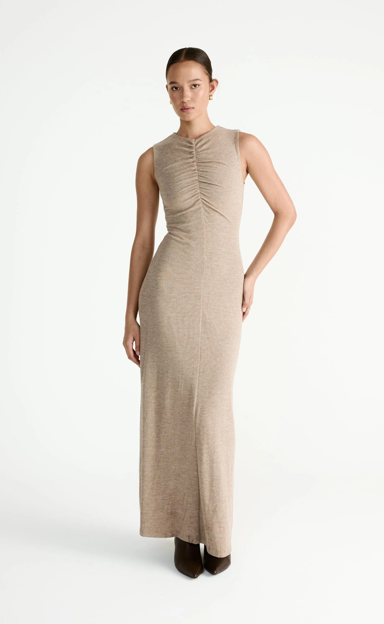 Cosmia Maxi Dress (Stone) - Image 4