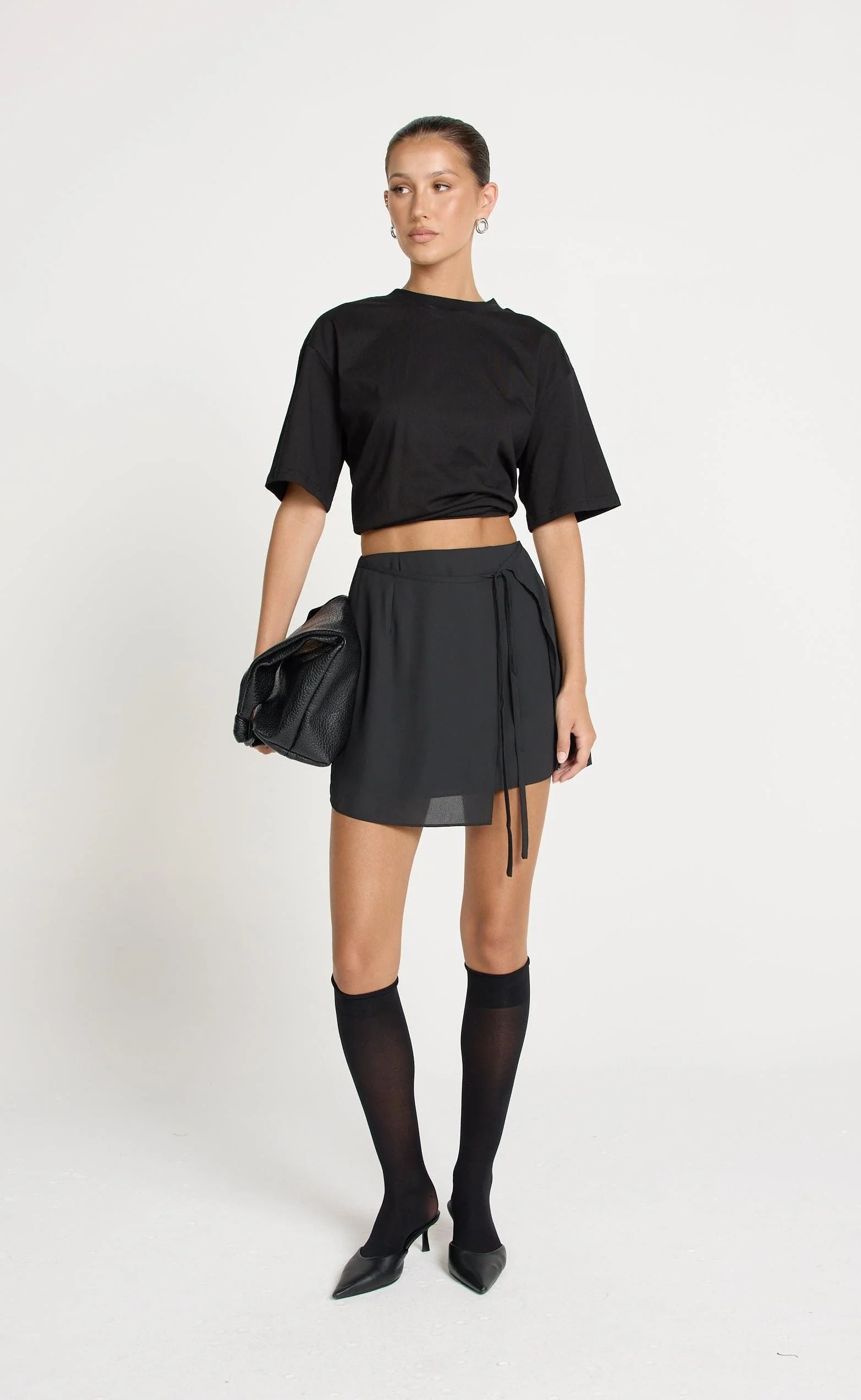 Cynthia Mini Skirt (Black) - Image 2