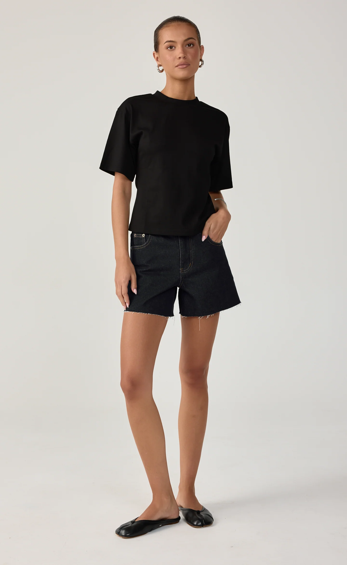 Cyra Baby Tee (Black) - Image 2