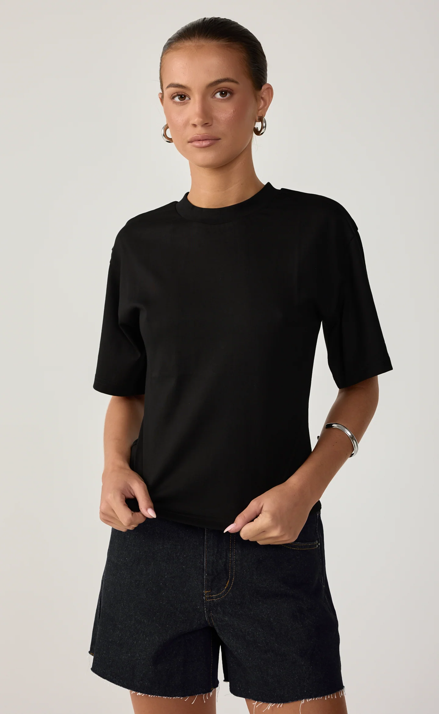 Cyra Baby Tee (Black) - Image 6