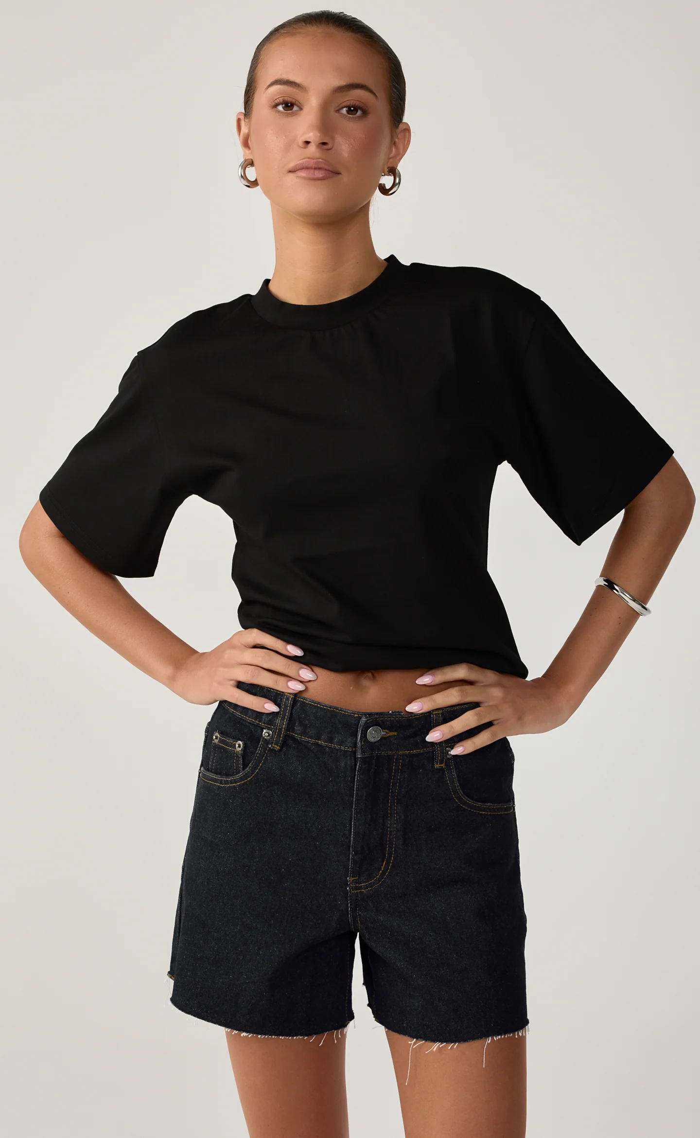 Cyra Baby Tee (Black) - Image 7