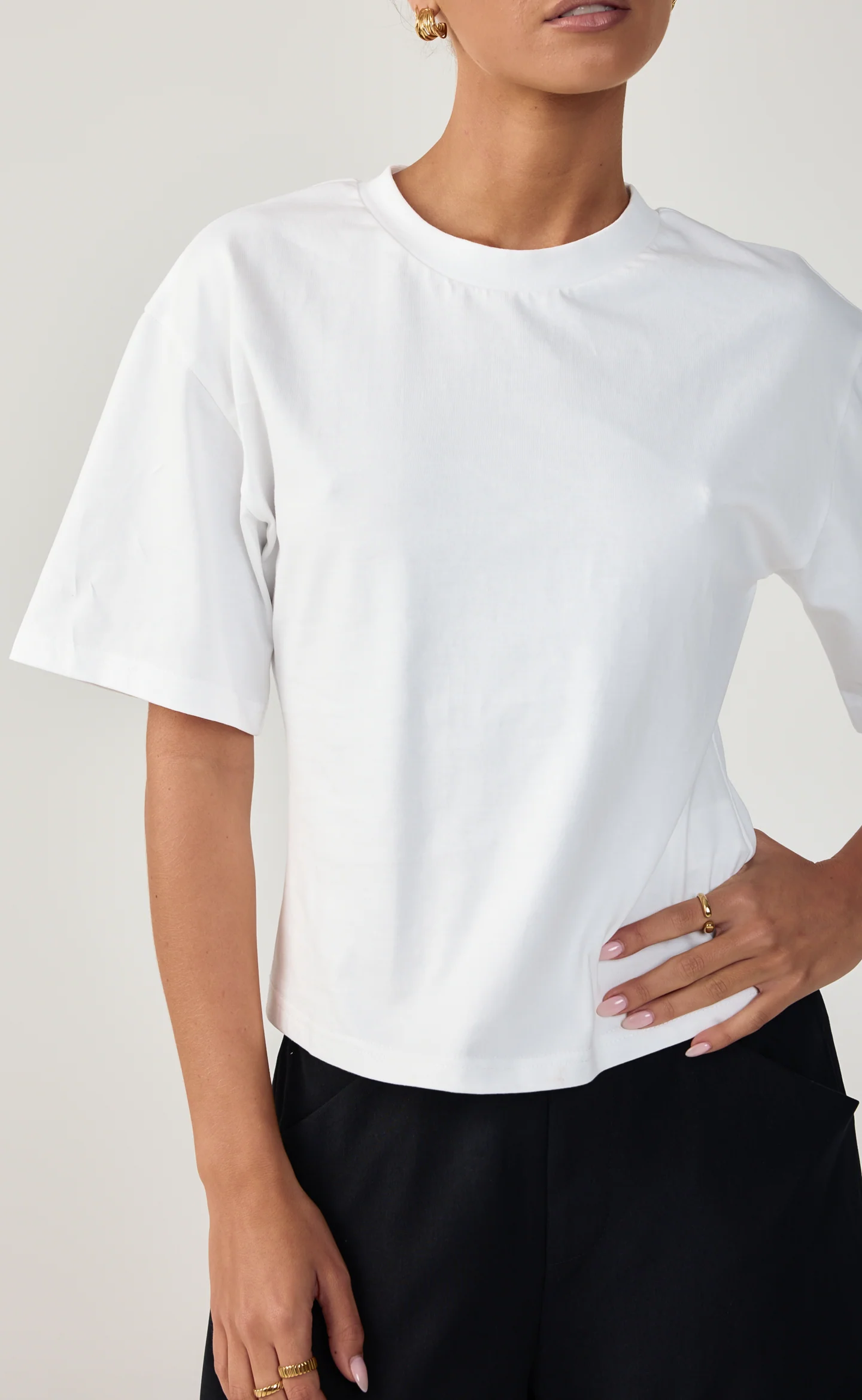 Cyra Baby Tee (White) - Image 5